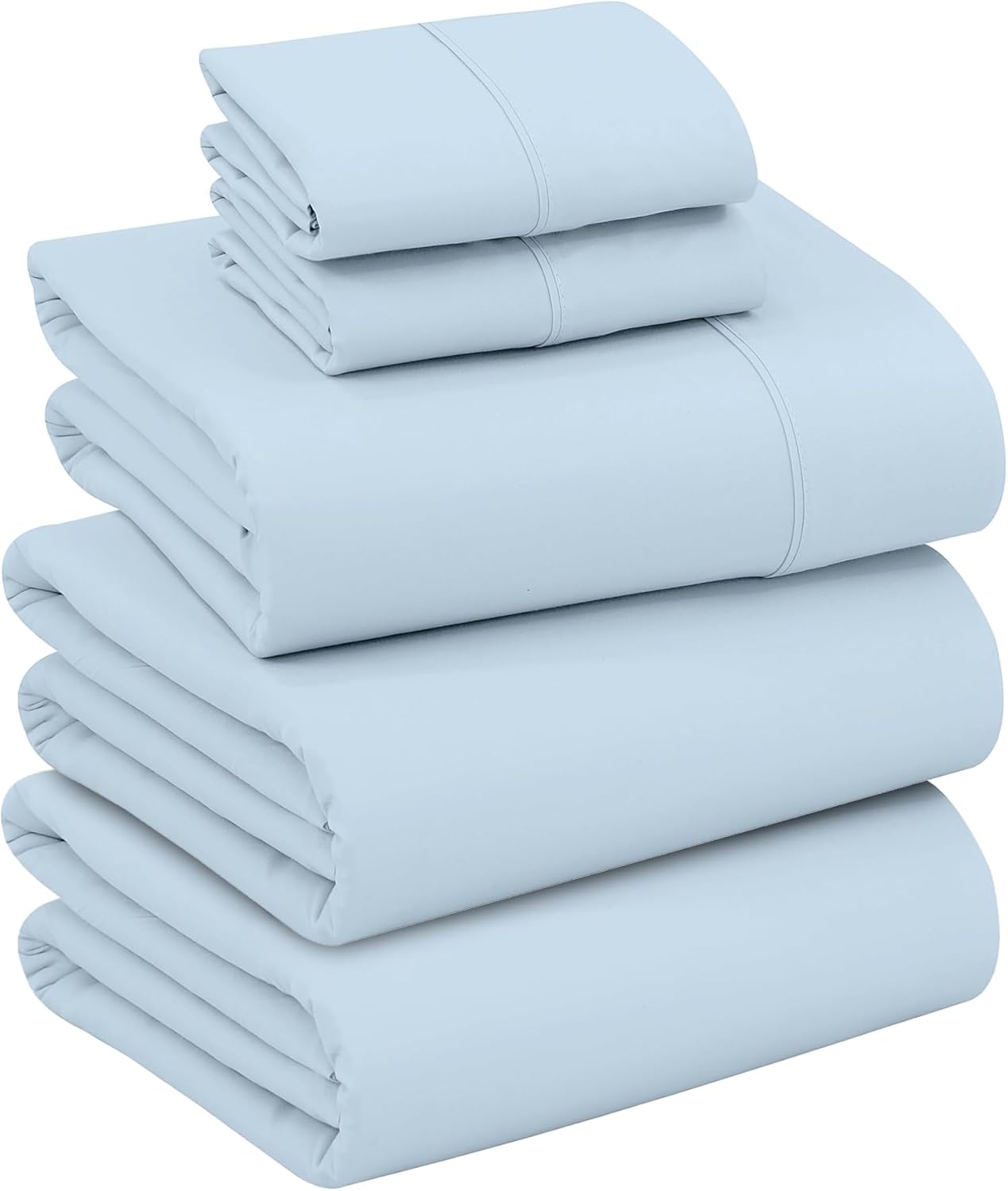 RUVANTI 100% Cotton Sheets Queen Size Set, 4 Pieces, Soft & Breathable Percale Weave Bedding, Deep Pocket 16", Hotel Standard, Crisp Cool Feeling, Durable, Perfect Floral Bed Sheet, Sweet Pea