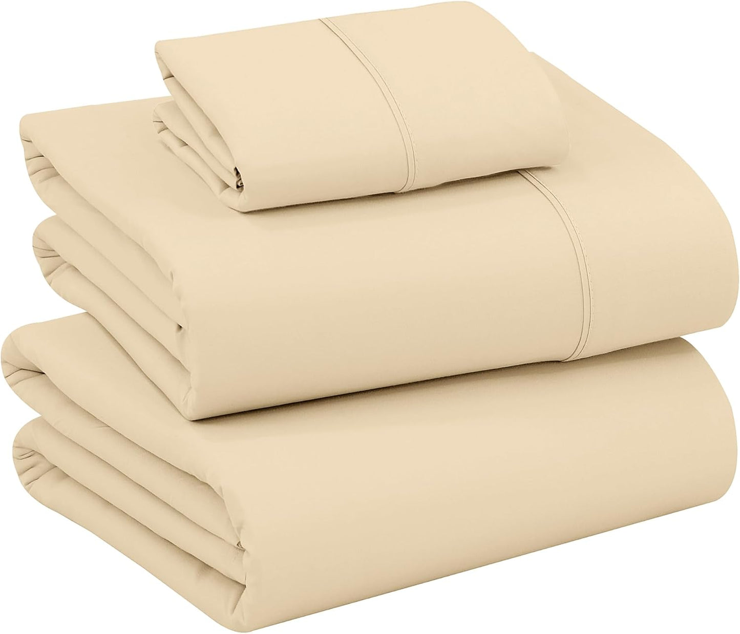 RUVANTI 100% Cotton Sheets Queen Size Set, 4 Pieces, Soft & Breathable Percale Weave Bedding, Deep Pocket 16", Hotel Standard, Crisp Cool Feeling, Durable, Perfect Floral Bed Sheet, Sweet Pea