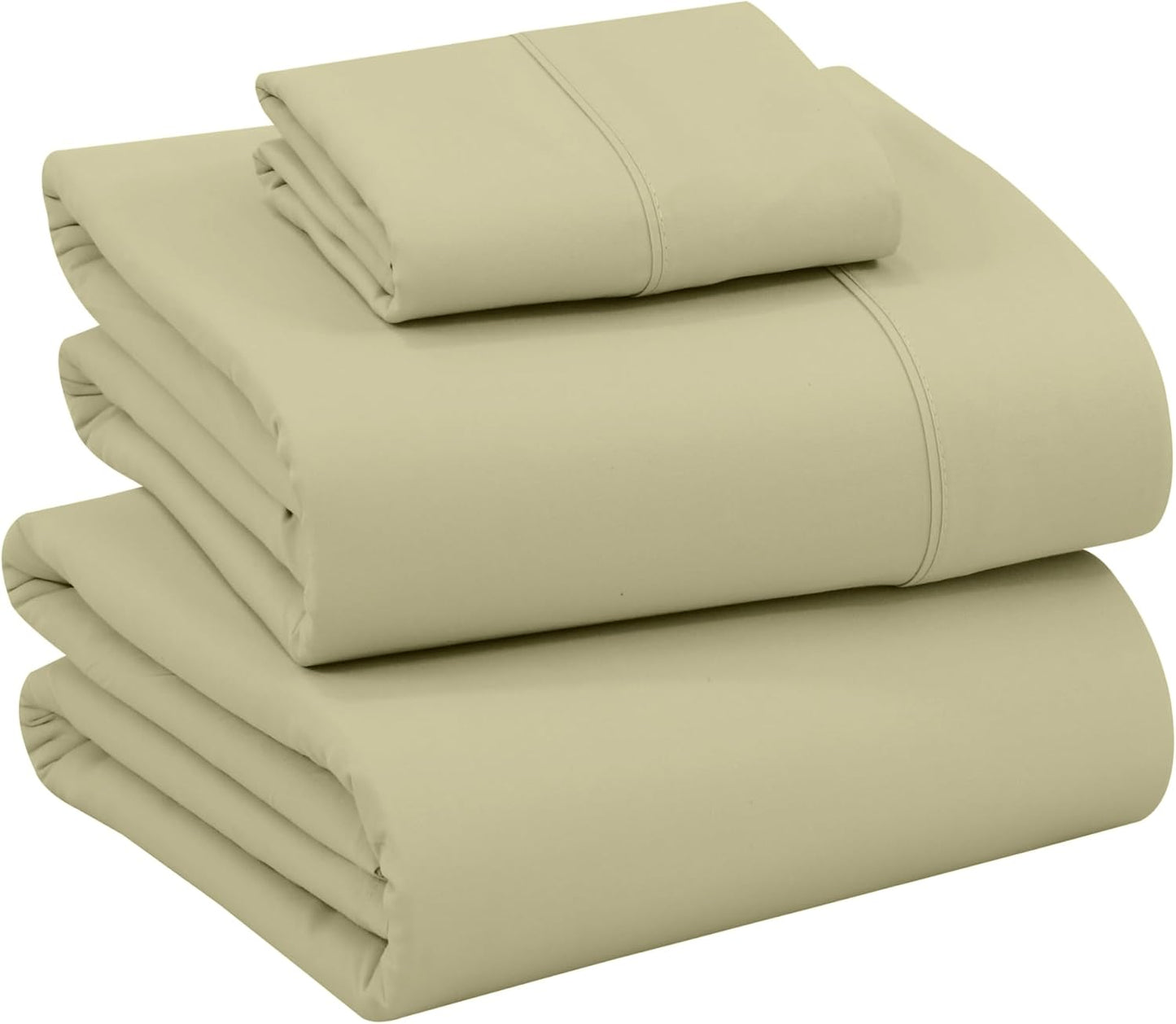 RUVANTI 100% Cotton Sheets Queen Size Set, 4 Pieces, Soft & Breathable Percale Weave Bedding, Deep Pocket 16", Hotel Standard, Crisp Cool Feeling, Durable, Perfect Floral Bed Sheet, Sweet Pea