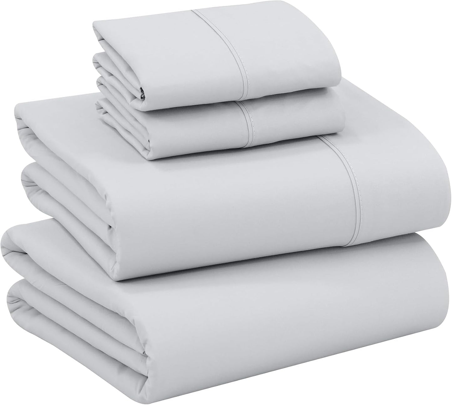 RUVANTI 100% Cotton Sheets Queen Size Set, 4 Pieces, Soft & Breathable Percale Weave Bedding, Deep Pocket 16", Hotel Standard, Crisp Cool Feeling, Durable, Perfect Floral Bed Sheet, Sweet Pea