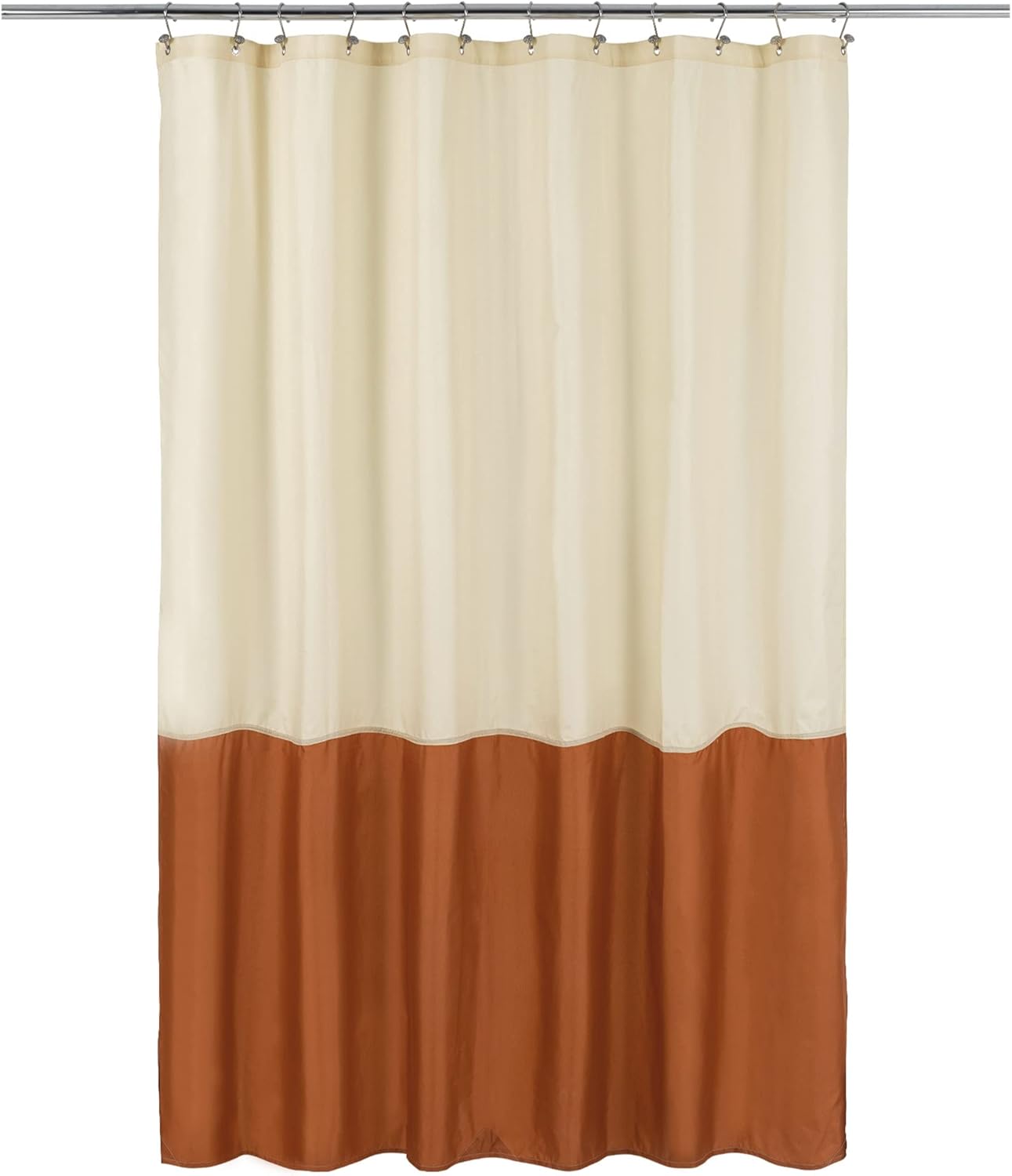 ALYVIA SPRING Waterproof Fabric Shower Curtain Liner with 3 Magnets - Soft Hotel Quality Cloth Shower Liner, Light-Weight & Machine Washable - Standard Size 72x72, White