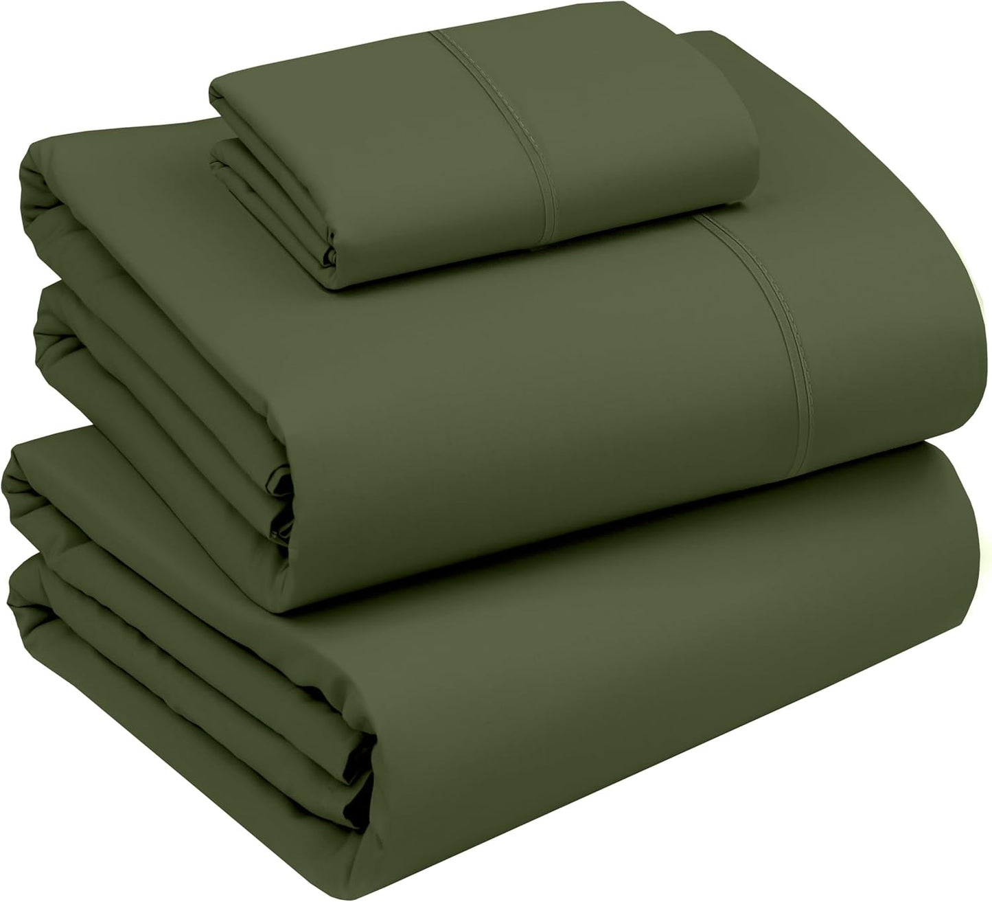 RUVANTI 100% Cotton Sheets Queen Size Set, 4 Pieces, Soft & Breathable Percale Weave Bedding, Deep Pocket 16", Hotel Standard, Crisp Cool Feeling, Durable, Perfect Floral Bed Sheet, Sweet Pea