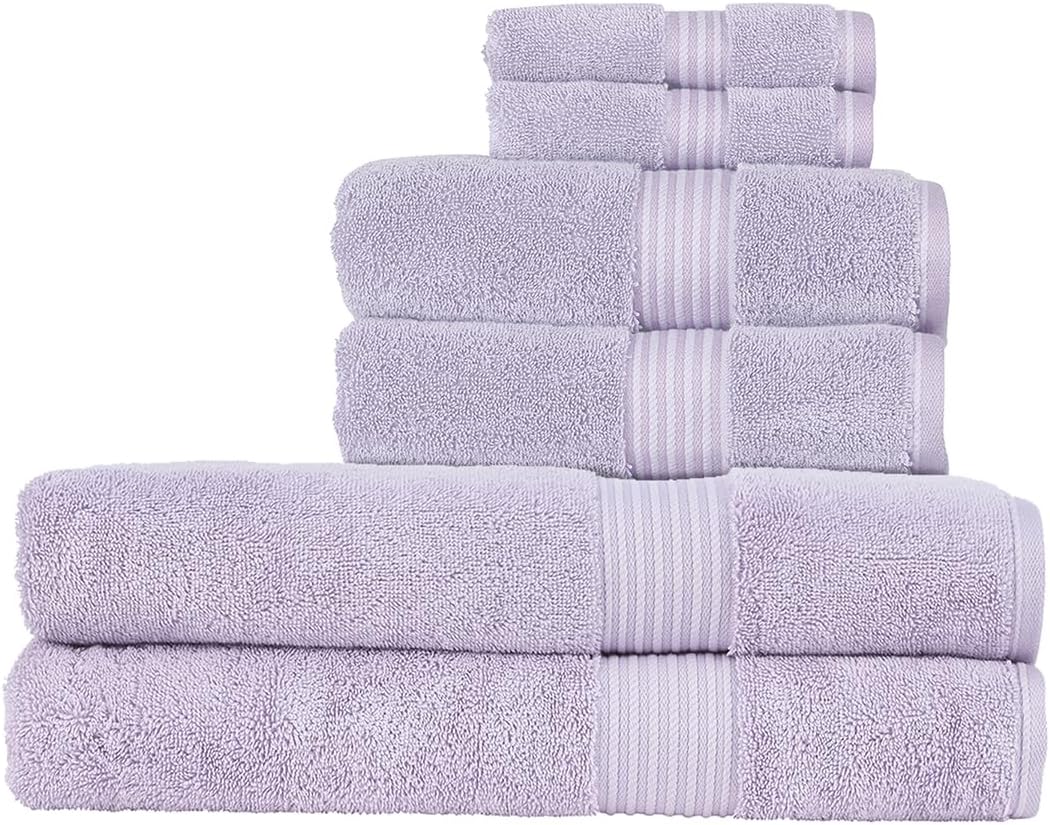 Christy Supreme Hygro 6 Piece Towel Set | Spruce Green | 100% Luxury Supima Cotton | Ultra Soft | Super Absorbent | 650GSM | 2 Bath Towels 2 Hand Towels 2 Face Cloths