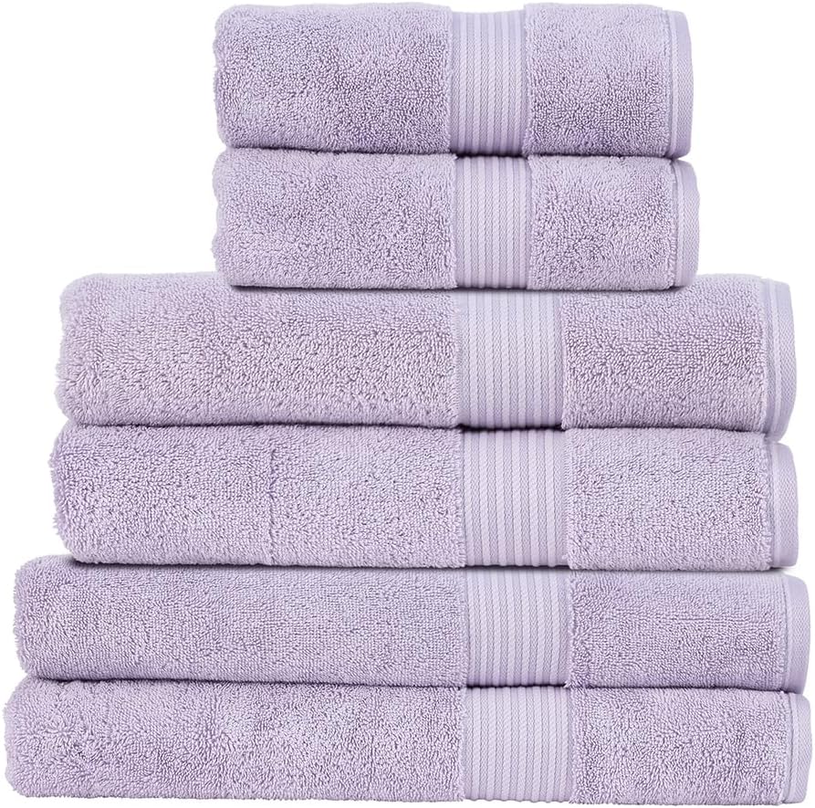 Christy Supreme Hygro 6 Piece Towel Set | Spruce Green | 100% Luxury Supima Cotton | Ultra Soft | Super Absorbent | 650GSM | 2 Bath Towels 2 Hand Towels 2 Face Cloths