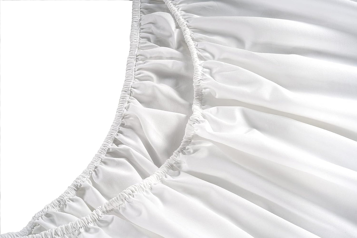 Lane Linen 100% Cotton Sheets – 450 Thread Count Full Size Sheet Set, Naturally Cooling Sateen Sheets, Soft & Comfy, 15” Deep Pocket Fully Elasticized Fitted Sheet, Bedding Sheets & Pillowcases, White