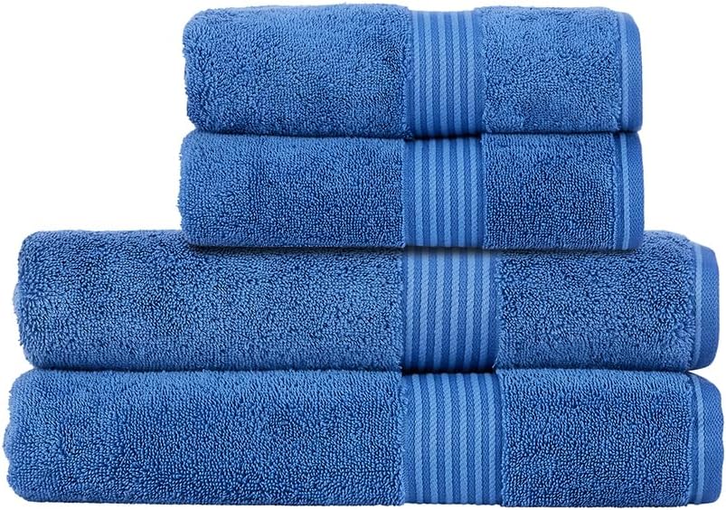 Christy Supreme Hygro 6 Piece Towel Set | Spruce Green | 100% Luxury Supima Cotton | Ultra Soft | Super Absorbent | 650GSM | 2 Bath Towels 2 Hand Towels 2 Face Cloths
