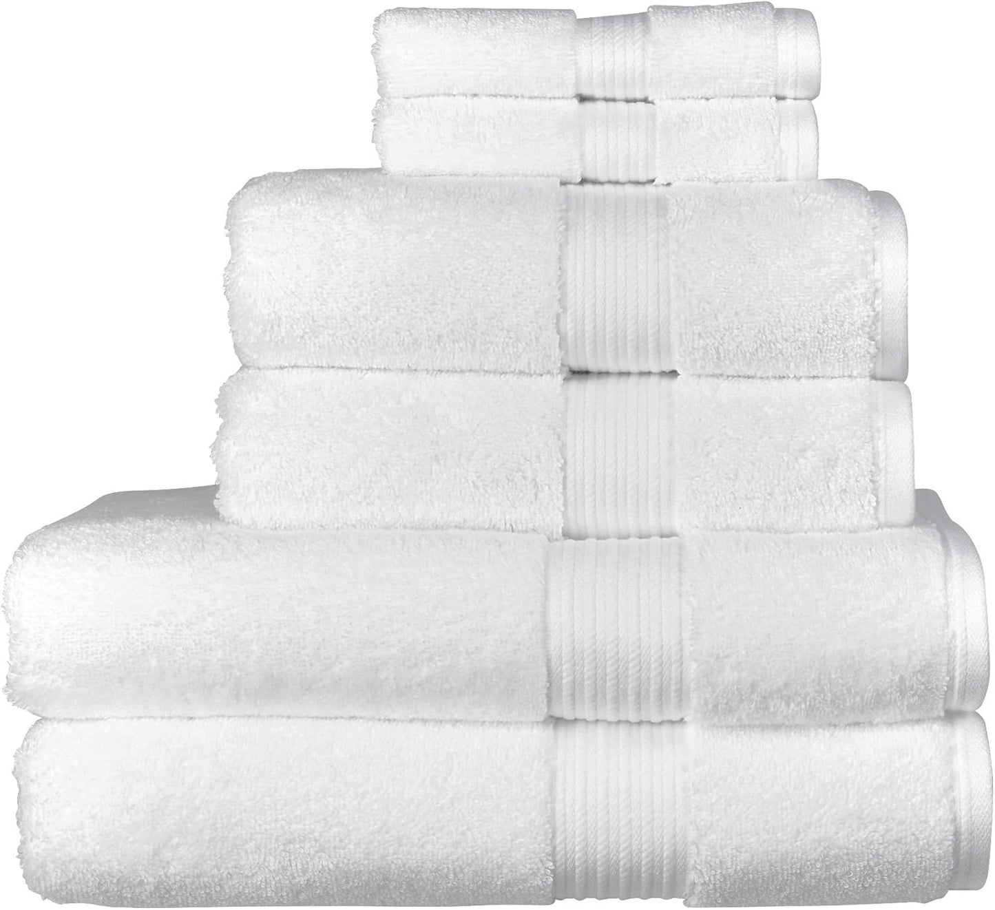 Christy Supreme Hygro 6 Piece Towel Set | Spruce Green | 100% Luxury Supima Cotton | Ultra Soft | Super Absorbent | 650GSM | 2 Bath Towels 2 Hand Towels 2 Face Cloths