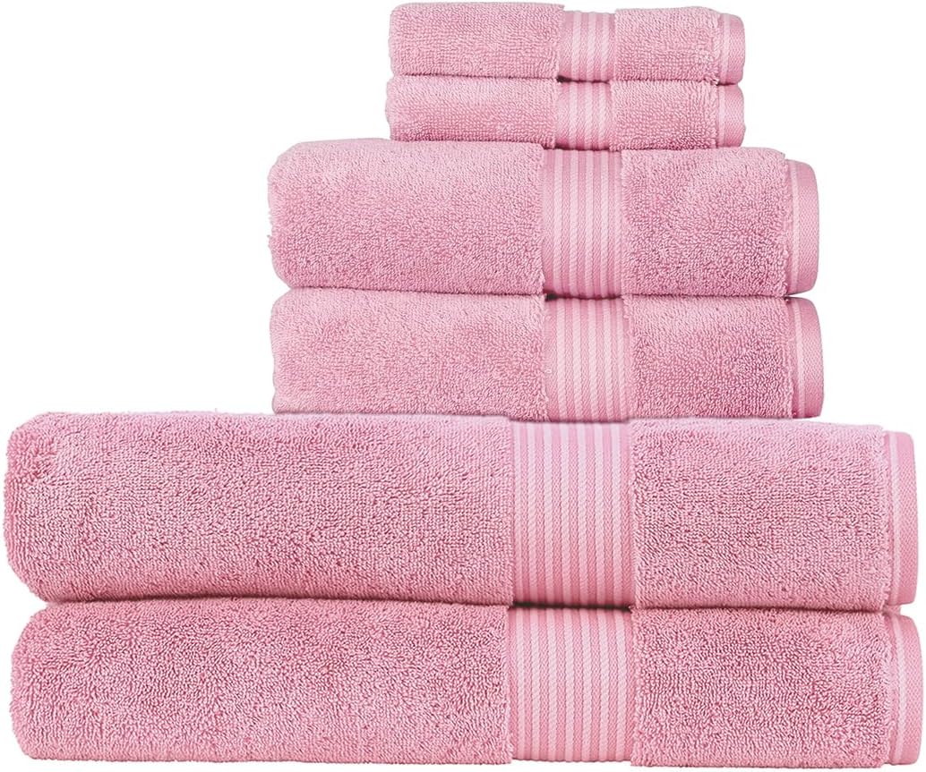Christy Supreme Hygro 6 Piece Towel Set | Spruce Green | 100% Luxury Supima Cotton | Ultra Soft | Super Absorbent | 650GSM | 2 Bath Towels 2 Hand Towels 2 Face Cloths