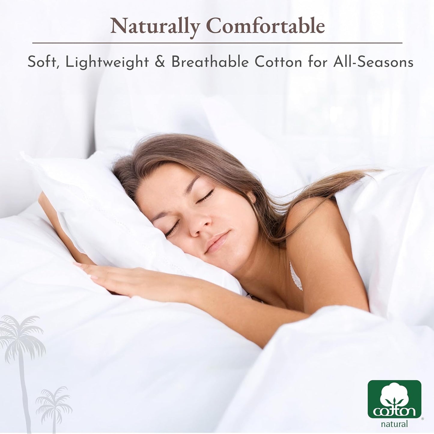 California Design Den Queen Sheet Set - Natural 100% Cotton Sheets Queen Size Bed Set with Deep Pockets, Soft Sateen Weave, Breathable and Durable Bedding (White)