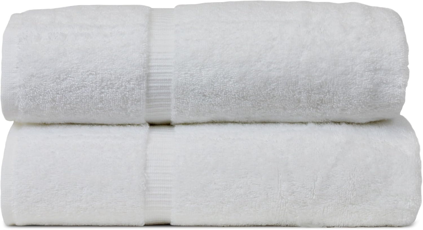 Luxury Hotel & Spa Quality, Quick Dry 100% Turkish Cotton, 700 GSM, Eco Friendly Towel, Bathroom and Kitchen Dobby Border Towels, 2-Bath Towel, 2-Hand Towel, 2-Washcloth (Bundle Set of 6, Moss)