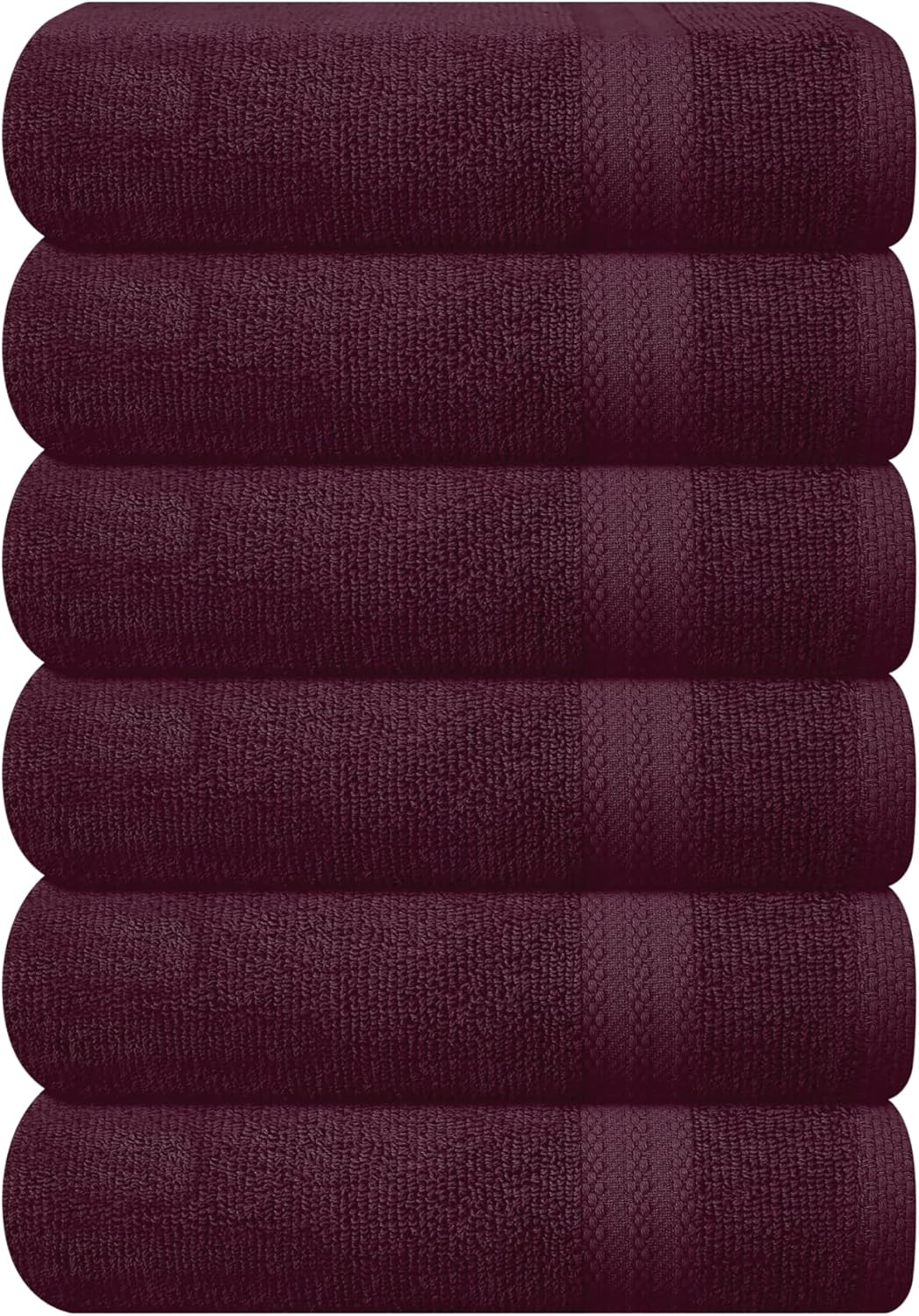 GLAMBURG Ultra Soft 8-Piece Towel Set - 100% Pure Ringspun Cotton, Contains 2 Oversized Bath Towels 27x54, 2 Hand Towels 16x28, 4 Wash Cloths 13x13 - Ideal for Everyday use, Hotel & Spa - Pink