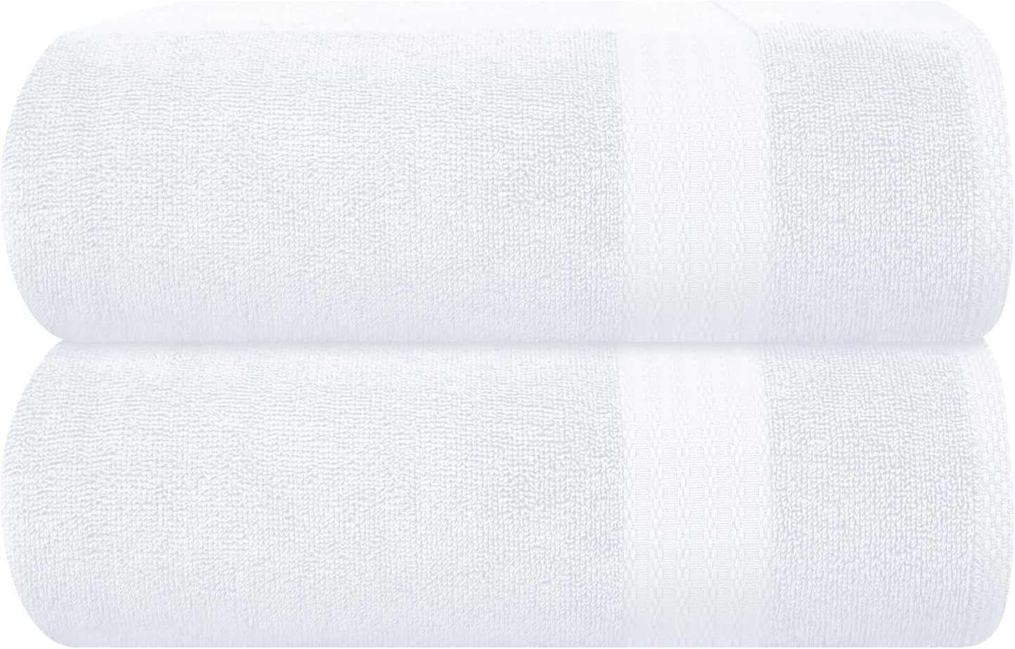 GLAMBURG Ultra Soft 8-Piece Towel Set - 100% Pure Ringspun Cotton, Contains 2 Oversized Bath Towels 27x54, 2 Hand Towels 16x28, 4 Wash Cloths 13x13 - Ideal for Everyday use, Hotel & Spa - Pink