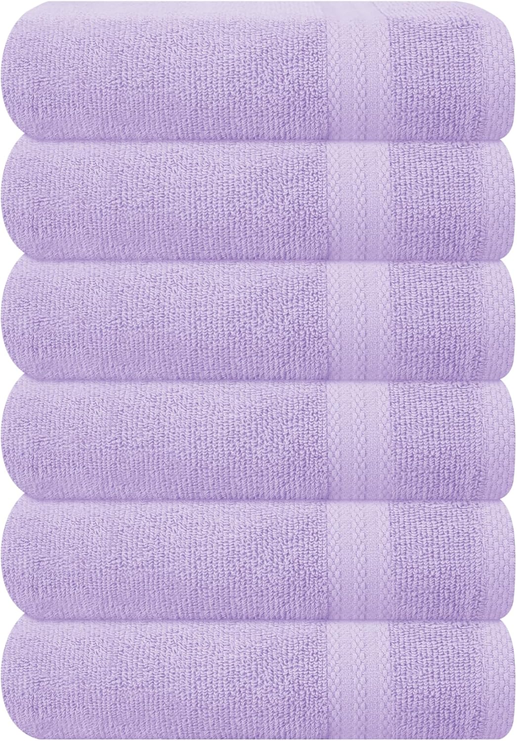 GLAMBURG Ultra Soft 8-Piece Towel Set - 100% Pure Ringspun Cotton, Contains 2 Oversized Bath Towels 27x54, 2 Hand Towels 16x28, 4 Wash Cloths 13x13 - Ideal for Everyday use, Hotel & Spa - Pink