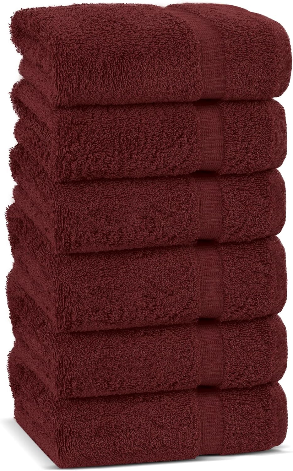 Chakir Turkish Linens Luxury Spa and Hotel Quality Premium Cotton 6-Piece Towel Set (2 x Bath Towels, 2 x Hand Towels, 2 x Washcloths)