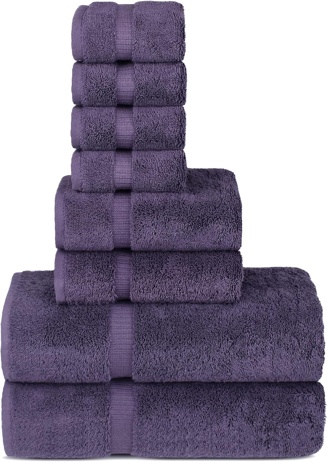 Chakir Turkish Linens Luxury Spa and Hotel Quality Premium Cotton 6-Piece Towel Set (2 x Bath Towels, 2 x Hand Towels, 2 x Washcloths)