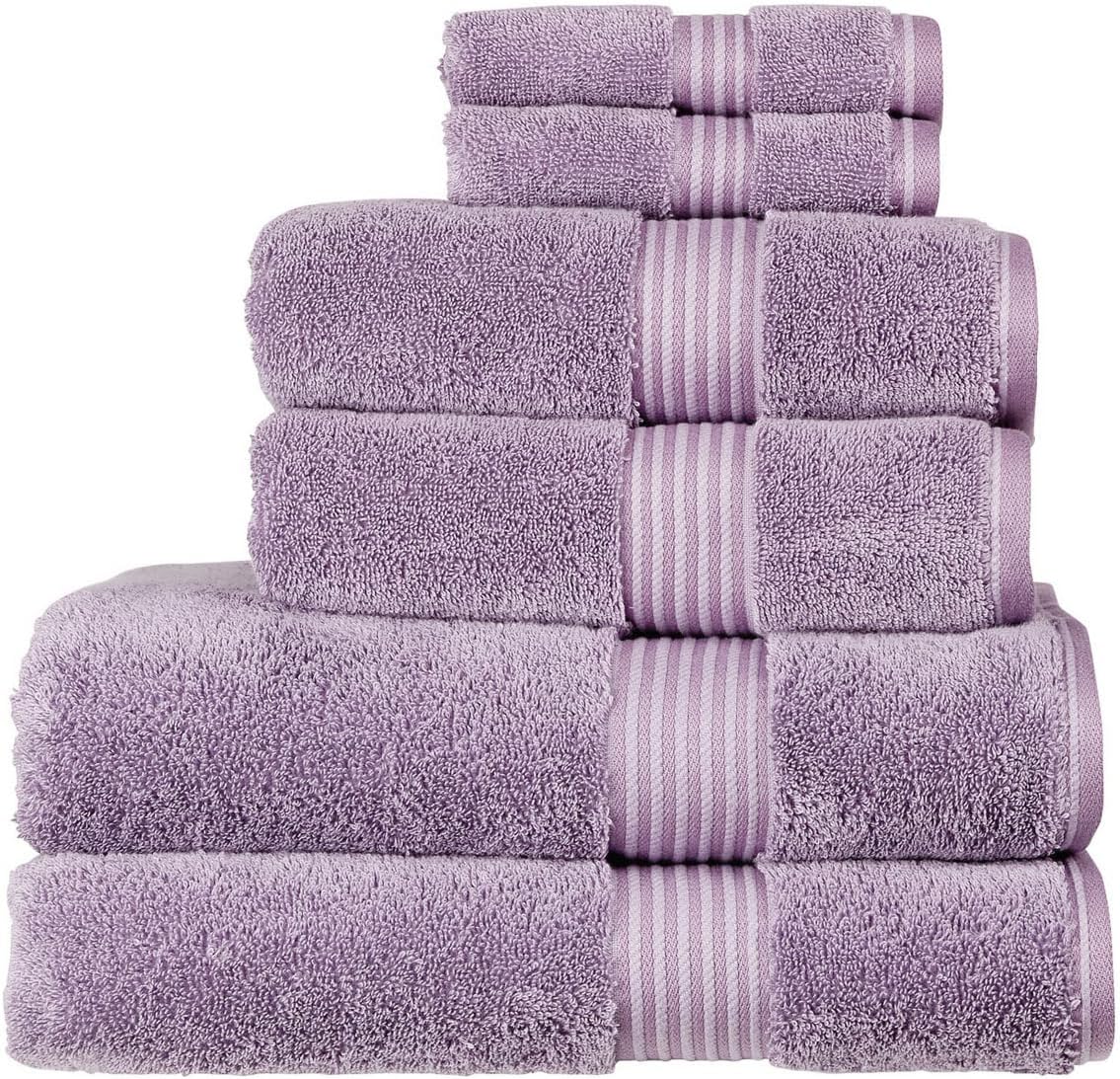 Christy Supreme Hygro 6 Piece Towel Set | Spruce Green | 100% Luxury Supima Cotton | Ultra Soft | Super Absorbent | 650GSM | 2 Bath Towels 2 Hand Towels 2 Face Cloths
