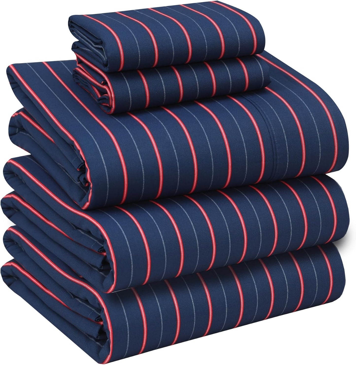 RUVANTI 100% Cotton Sheets Queen Size Set, 4 Pieces, Soft & Breathable Percale Weave Bedding, Deep Pocket 16", Hotel Standard, Crisp Cool Feeling, Durable, Perfect Floral Bed Sheet, Sweet Pea