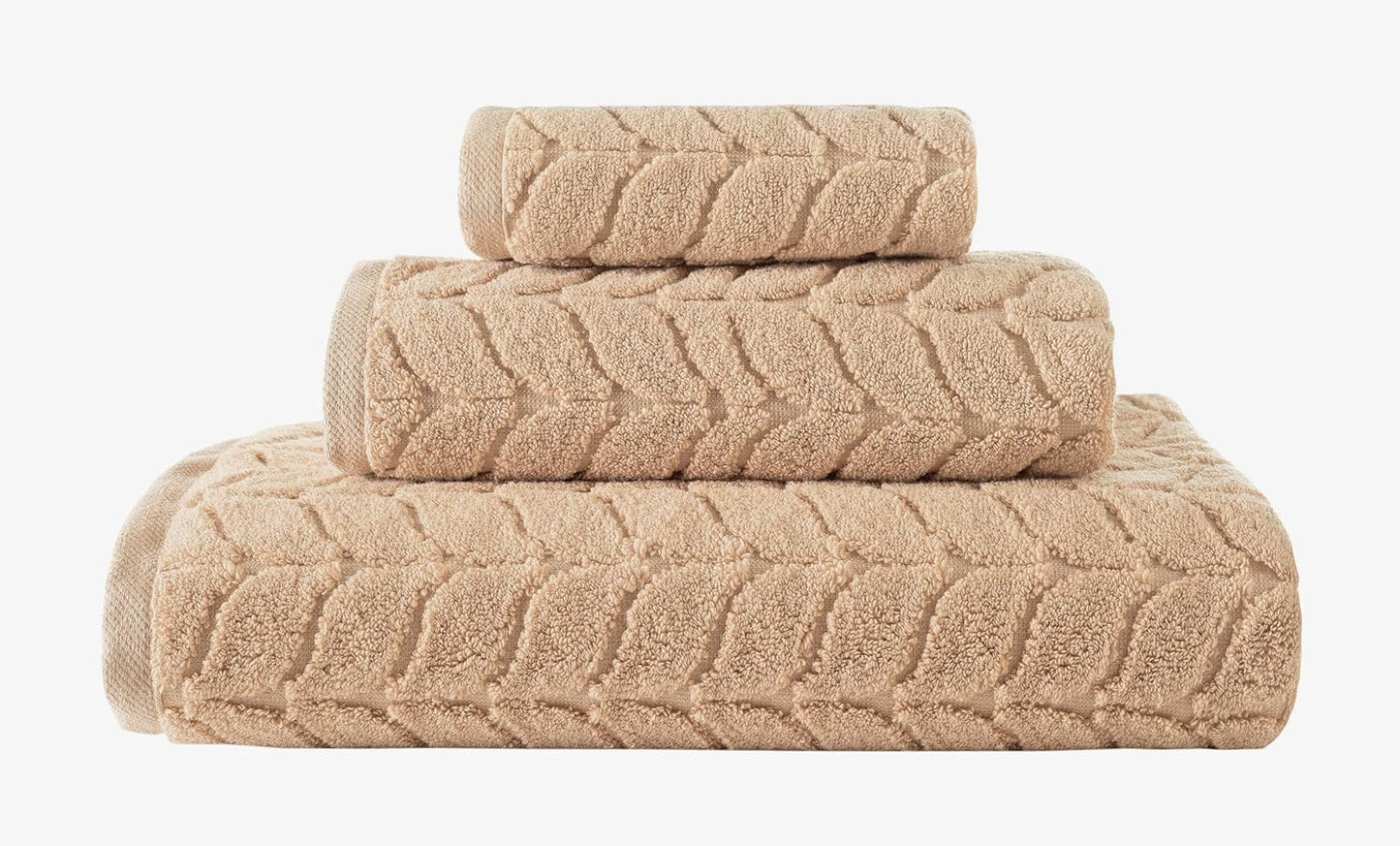 BAGNO MILANO 100% Turkish Cotton Jacquard Luxury Towel Set – Quick Dry Non-GMO Ultra-Soft, Plush and Absorbent Luxury Durable Turkish Towels Set (Grey, 6 pcs Towel Set)