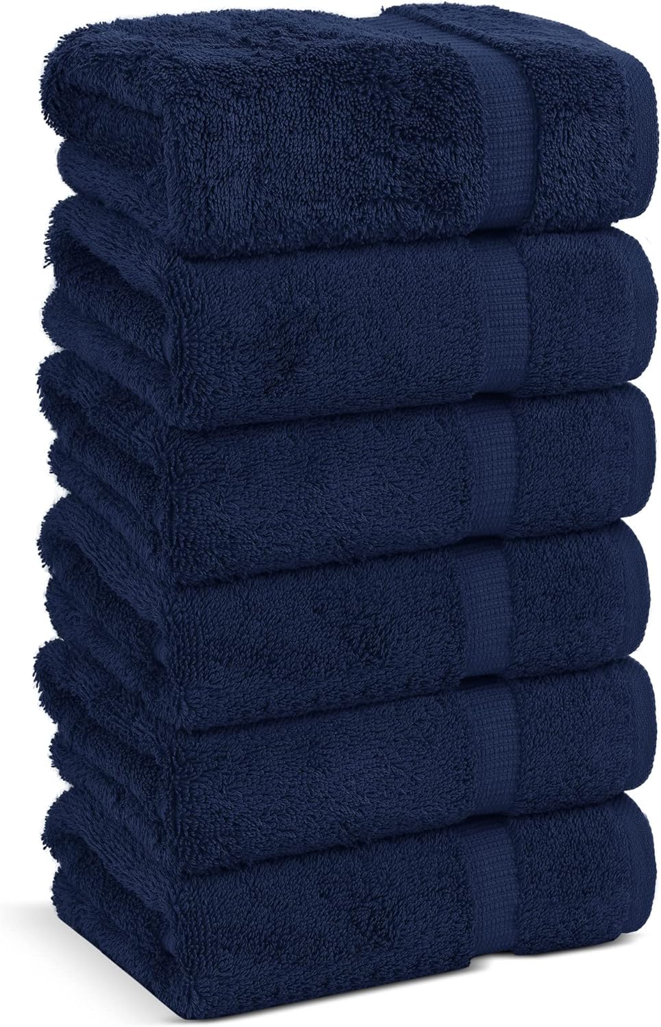 Chakir Turkish Linens Luxury Spa and Hotel Quality Premium Cotton 6-Piece Towel Set (2 x Bath Towels, 2 x Hand Towels, 2 x Washcloths)