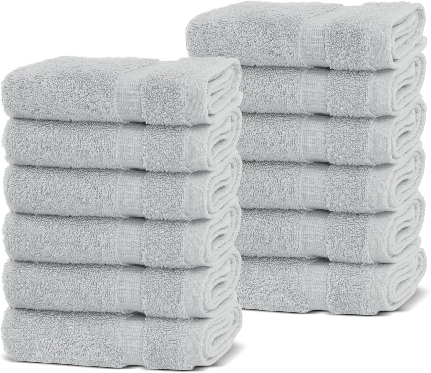 Chakir Turkish Linens Luxury Spa and Hotel Quality Premium Cotton 6-Piece Towel Set (2 x Bath Towels, 2 x Hand Towels, 2 x Washcloths)