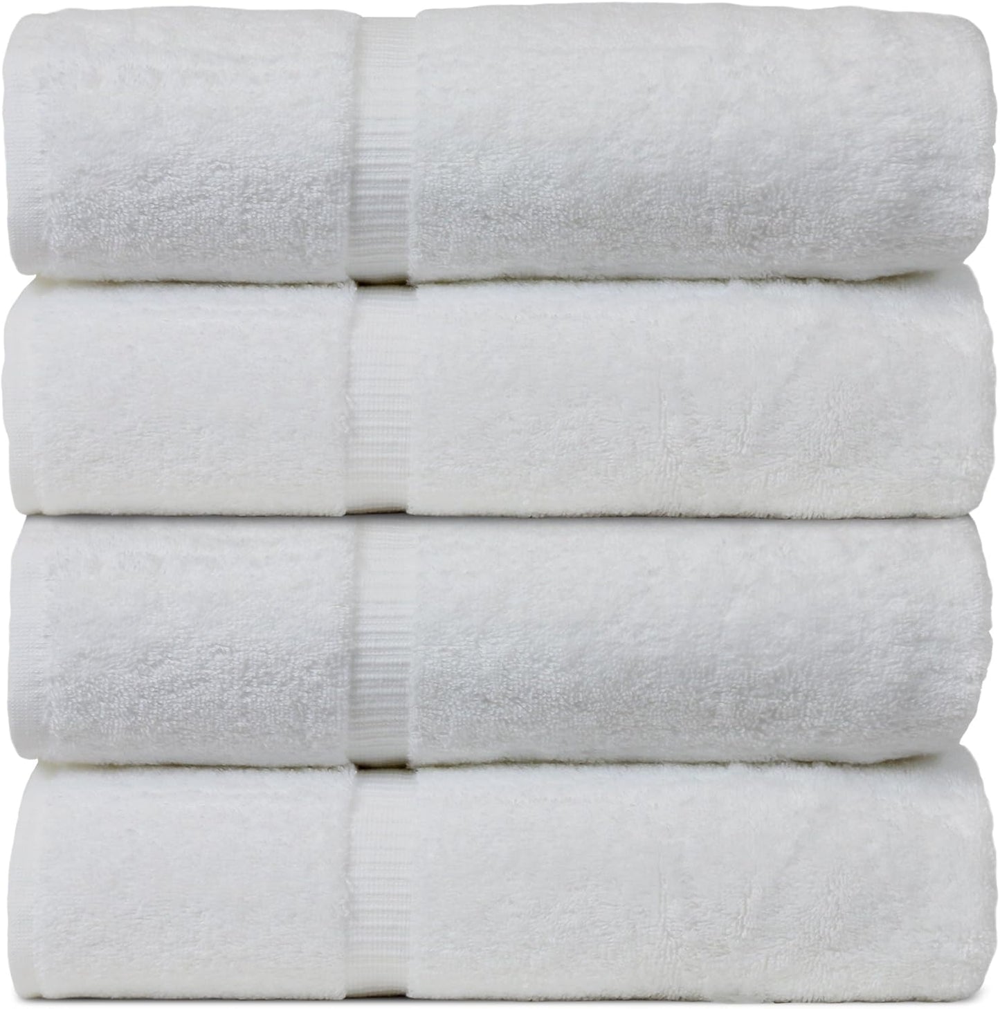 Luxury Hotel & Spa Quality, Quick Dry 100% Turkish Cotton, 700 GSM, Eco Friendly Towel, Bathroom and Kitchen Dobby Border Towels, 2-Bath Towel, 2-Hand Towel, 2-Washcloth (Bundle Set of 6, Moss)