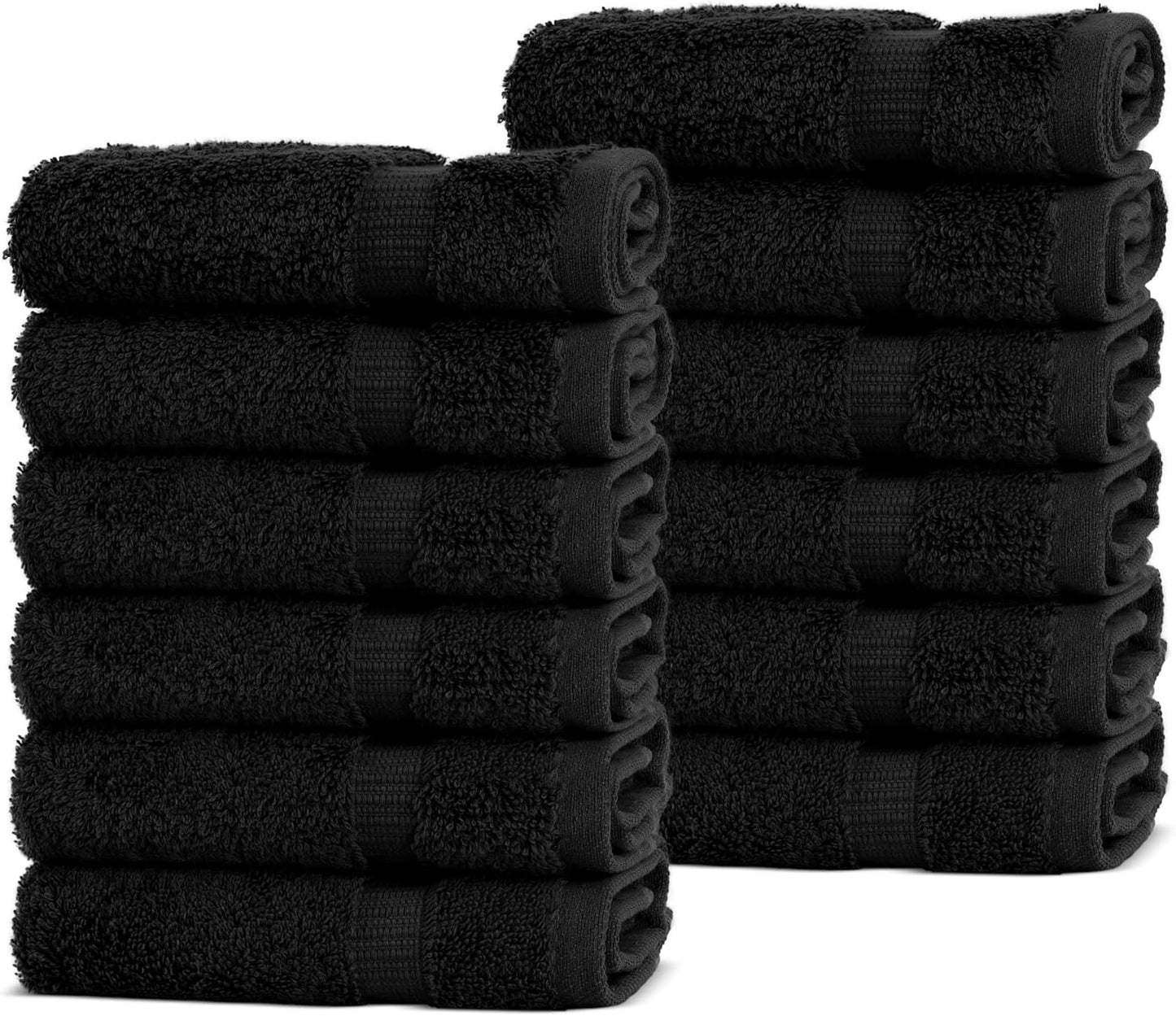 Chakir Turkish Linens Luxury Spa and Hotel Quality Premium Cotton 6-Piece Towel Set (2 x Bath Towels, 2 x Hand Towels, 2 x Washcloths)