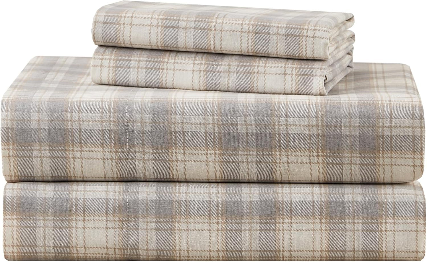 Comfort Spaces 100% Cotton Sheets King, Breathable, Naturally Cool Cotton Sheets, Soft Cotton Bed Sheets with 14" Elastic Pocket Fits up to 16" Mattress, All Seasons Sheet Set, Paisley Multi 4 Piece