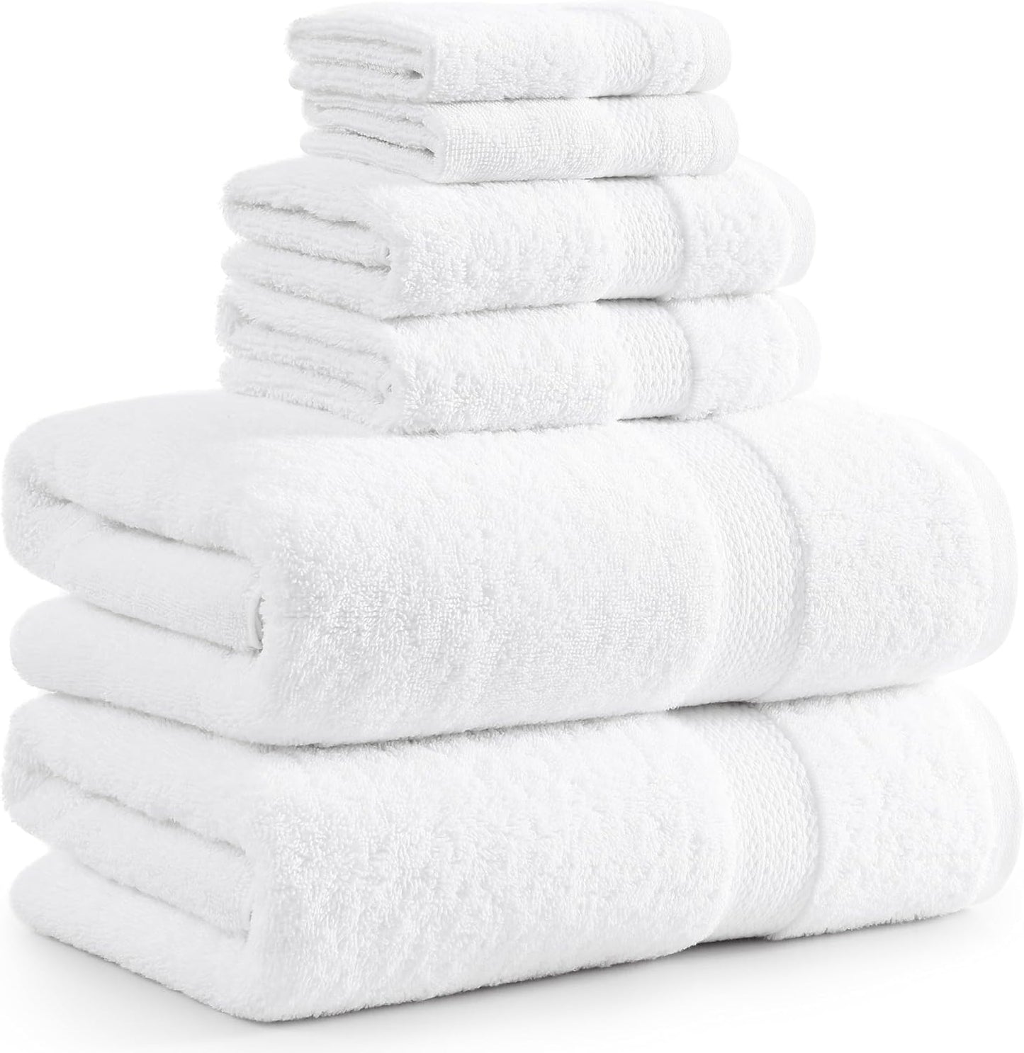 LANE LINEN 100% Mercerized Cotton Luxury Bathroom Towel Set - 16 Pcs - Super Soft, Fluffy & Highly Absorbent - 4 Bath Towels, 8 Washcloths, 4 Hand Towels - Pre Shrunk, Pet Friendly - Wishful Mauve