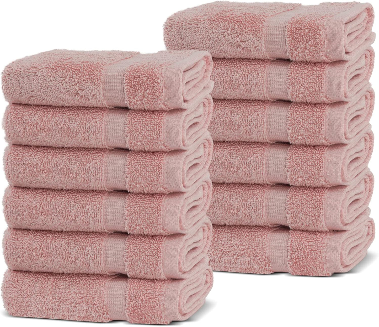 Chakir Turkish Linens Luxury Spa and Hotel Quality Premium Cotton 6-Piece Towel Set (2 x Bath Towels, 2 x Hand Towels, 2 x Washcloths)