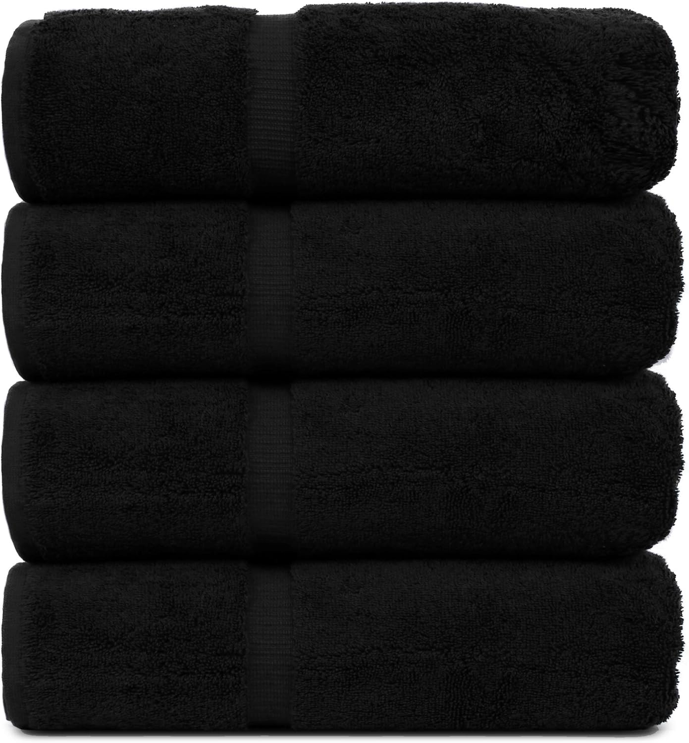 Luxury Hotel & Spa Quality, Quick Dry 100% Turkish Cotton, 700 GSM, Eco Friendly Towel, Bathroom and Kitchen Dobby Border Towels, 2-Bath Towel, 2-Hand Towel, 2-Washcloth (Bundle Set of 6, Moss)
