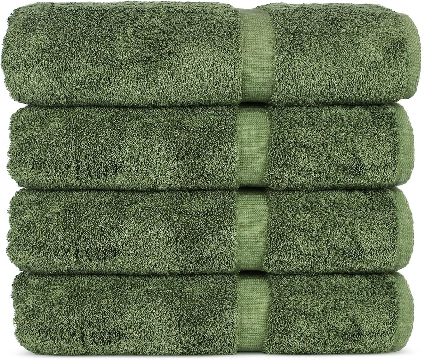 Chakir Turkish Linens Luxury Spa and Hotel Quality Premium Cotton 6-Piece Towel Set (2 x Bath Towels, 2 x Hand Towels, 2 x Washcloths)