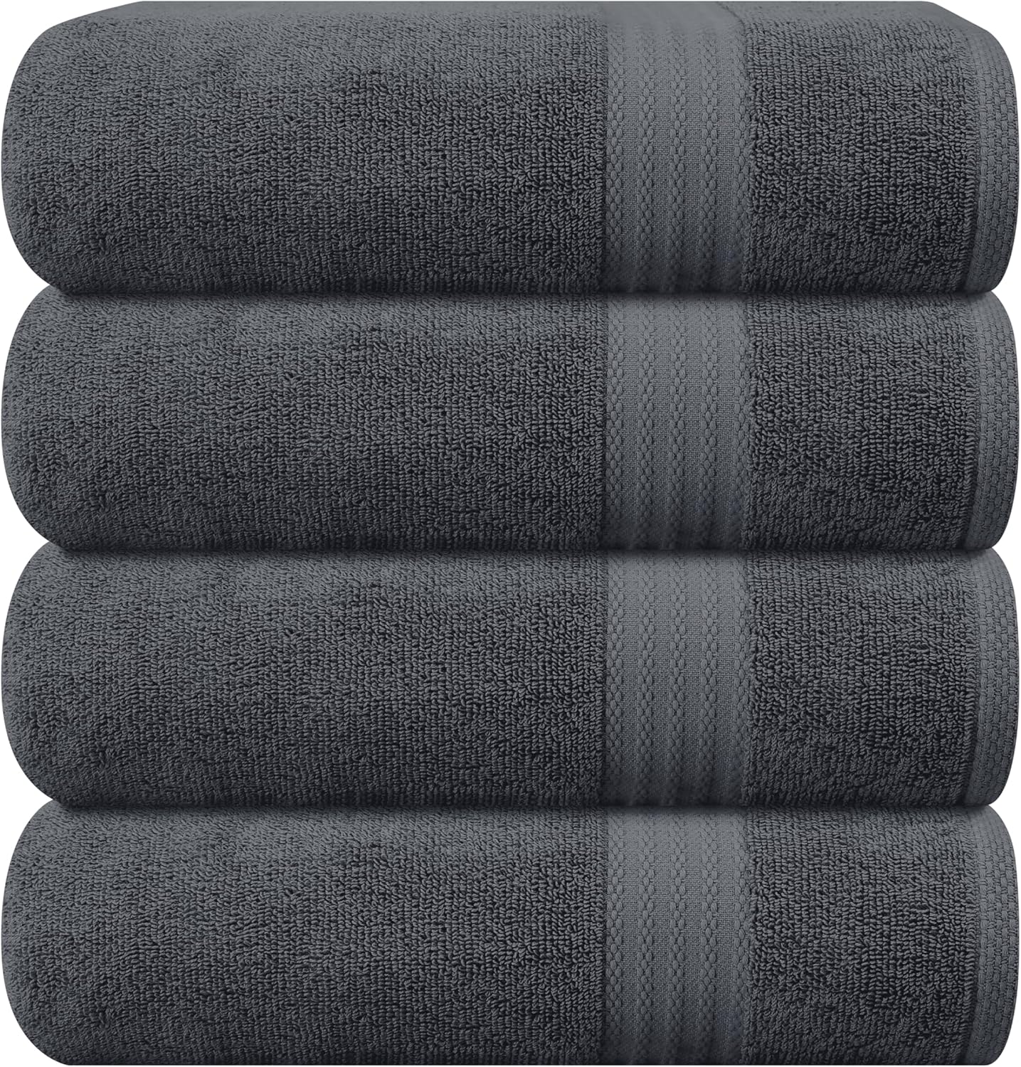 GLAMBURG Ultra Soft 8-Piece Towel Set - 100% Pure Ringspun Cotton, Contains 2 Oversized Bath Towels 27x54, 2 Hand Towels 16x28, 4 Wash Cloths 13x13 - Ideal for Everyday use, Hotel & Spa - Pink