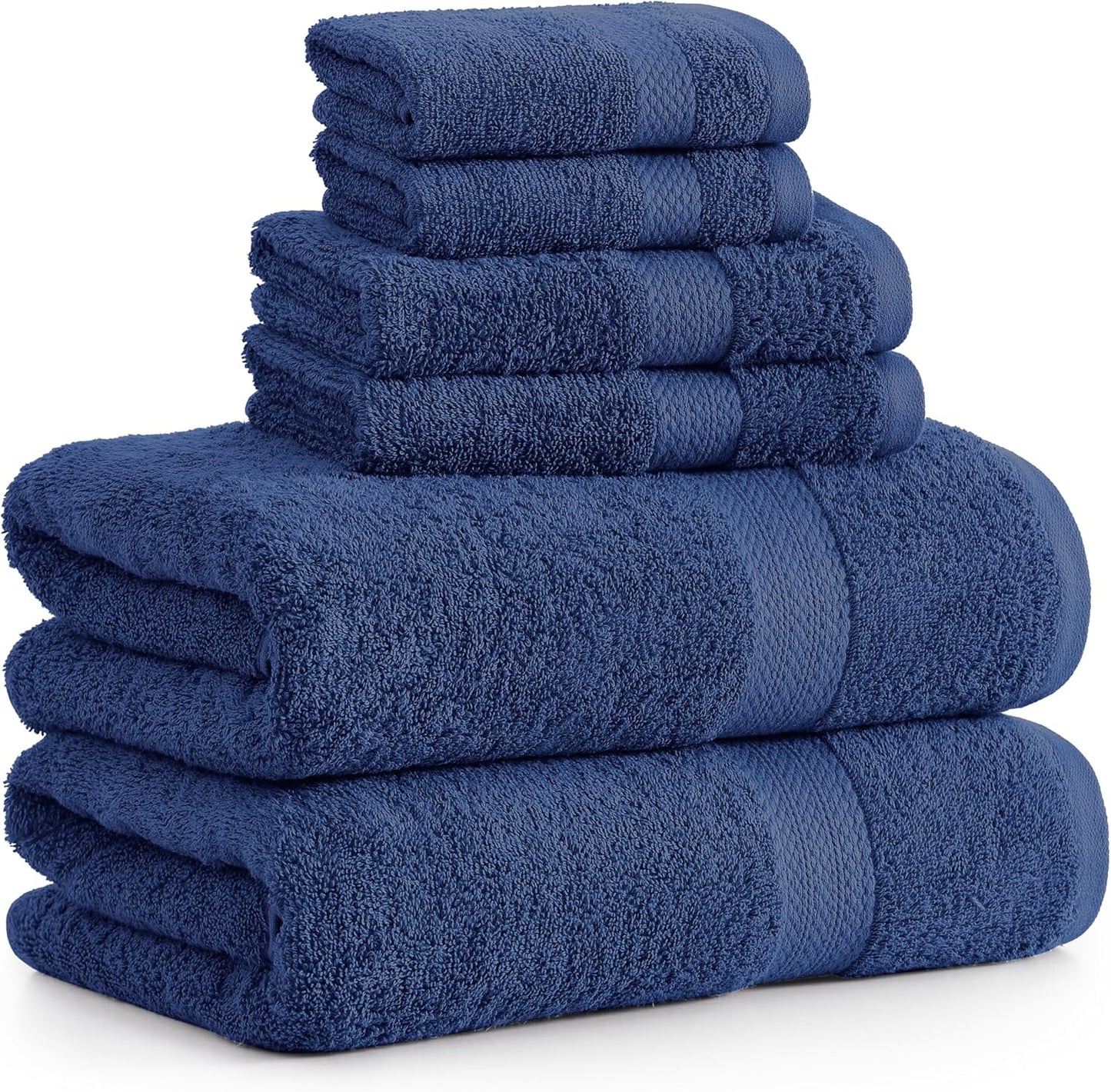 LANE LINEN 100% Mercerized Cotton Luxury Bathroom Towel Set - 16 Pcs - Super Soft, Fluffy & Highly Absorbent - 4 Bath Towels, 8 Washcloths, 4 Hand Towels - Pre Shrunk, Pet Friendly - Wishful Mauve