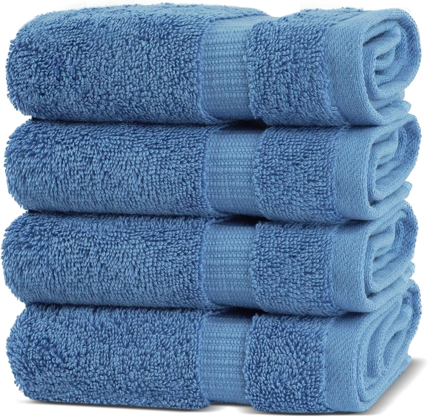 Chakir Turkish Linens Luxury Spa and Hotel Quality Premium Cotton 6-Piece Towel Set (2 x Bath Towels, 2 x Hand Towels, 2 x Washcloths)