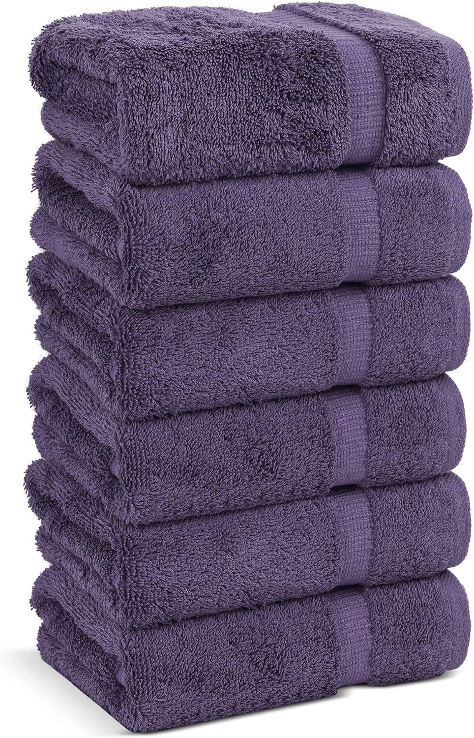 Chakir Turkish Linens Luxury Spa and Hotel Quality Premium Cotton 6-Piece Towel Set (2 x Bath Towels, 2 x Hand Towels, 2 x Washcloths)