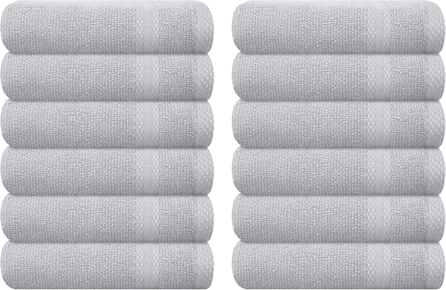 GLAMBURG Ultra Soft 8-Piece Towel Set - 100% Pure Ringspun Cotton, Contains 2 Oversized Bath Towels 27x54, 2 Hand Towels 16x28, 4 Wash Cloths 13x13 - Ideal for Everyday use, Hotel & Spa - Pink