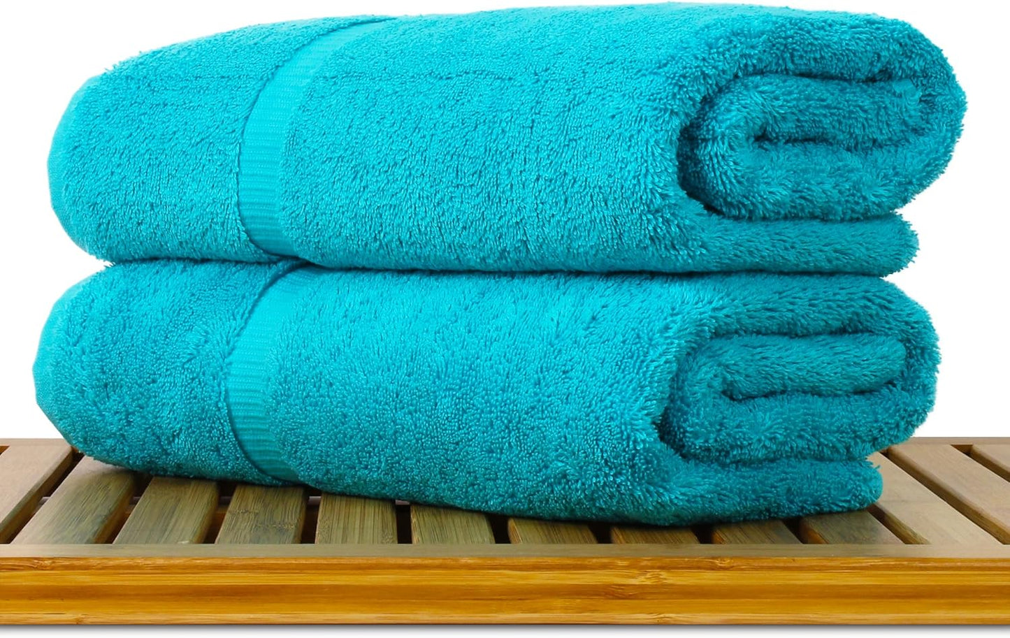 Luxury Hotel & Spa Quality, Quick Dry 100% Turkish Cotton, 700 GSM, Eco Friendly Towel, Bathroom and Kitchen Dobby Border Towels, 2-Bath Towel, 2-Hand Towel, 2-Washcloth (Bundle Set of 6, Moss)