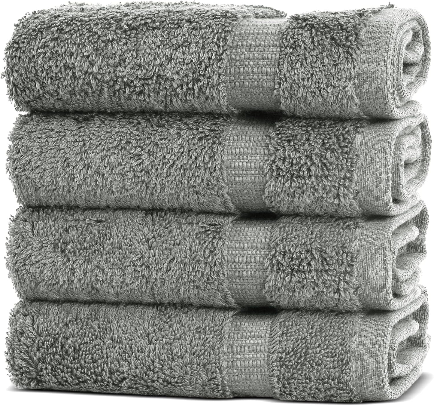 Chakir Turkish Linens Luxury Spa and Hotel Quality Premium Cotton 6-Piece Towel Set (2 x Bath Towels, 2 x Hand Towels, 2 x Washcloths)