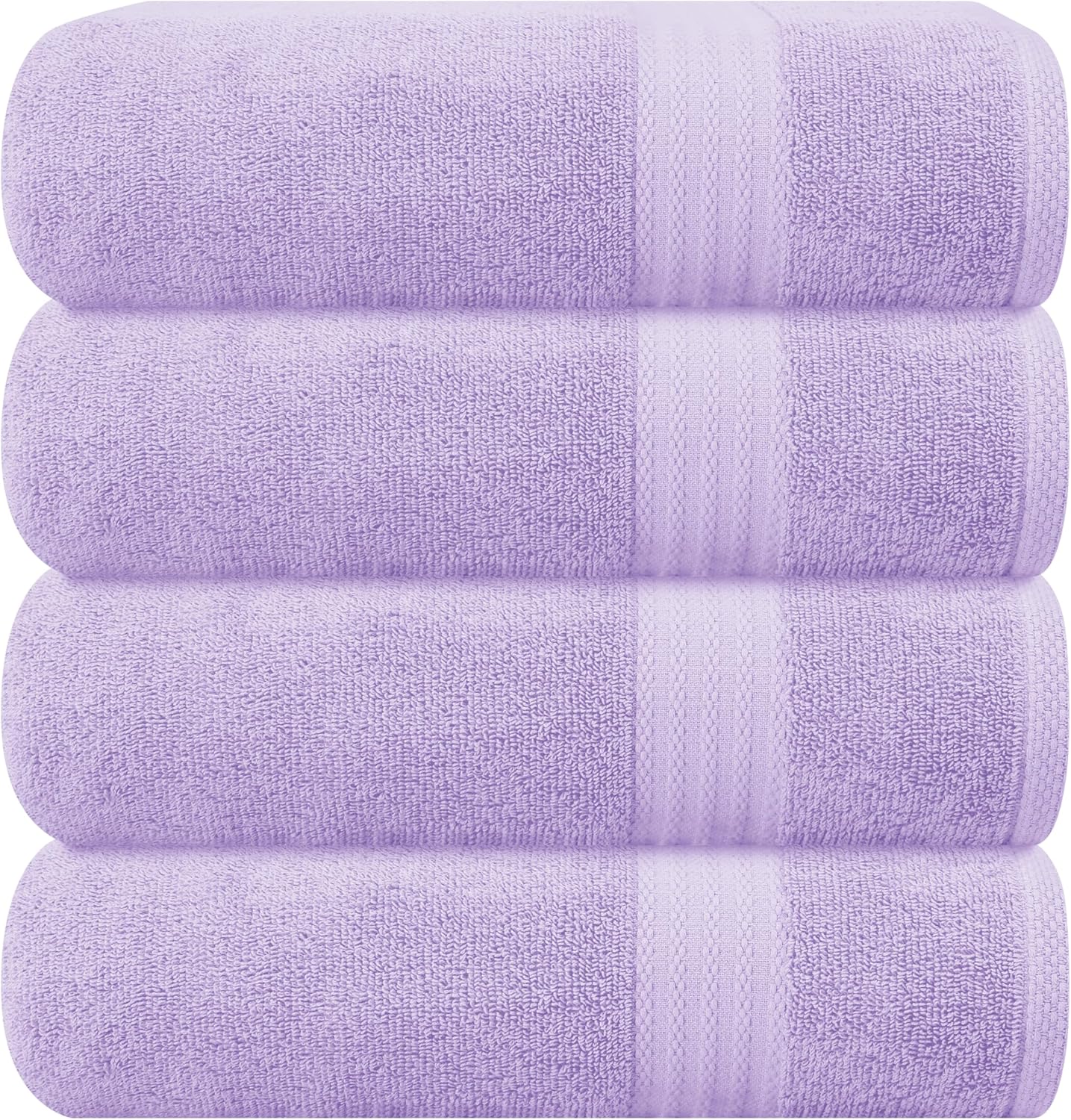 GLAMBURG Ultra Soft 8-Piece Towel Set - 100% Pure Ringspun Cotton, Contains 2 Oversized Bath Towels 27x54, 2 Hand Towels 16x28, 4 Wash Cloths 13x13 - Ideal for Everyday use, Hotel & Spa - Pink