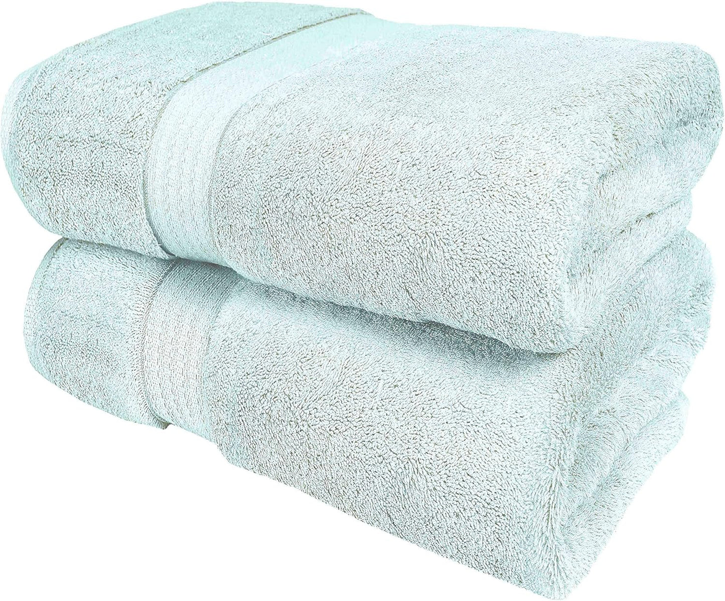 GLAMBURG Ultra Soft 8-Piece Towel Set - 100% Pure Ringspun Cotton, Contains 2 Oversized Bath Towels 27x54, 2 Hand Towels 16x28, 4 Wash Cloths 13x13 - Ideal for Everyday use, Hotel & Spa - Pink