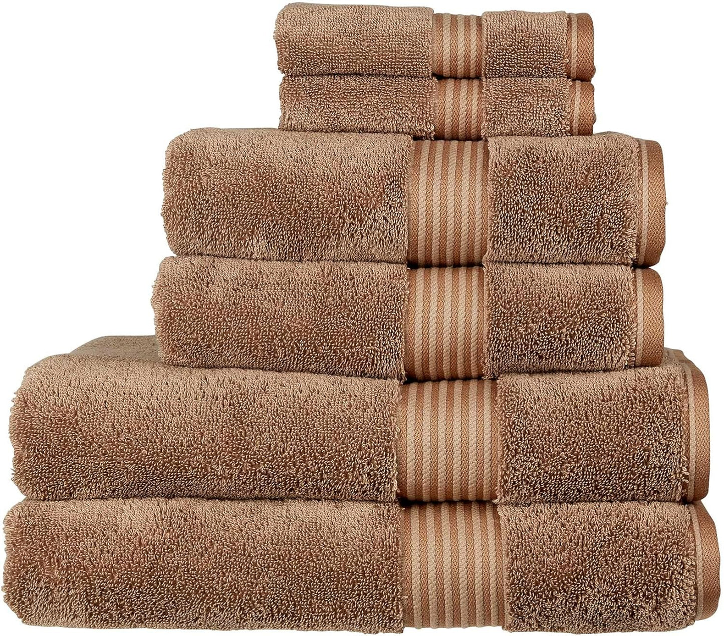Christy Supreme Hygro 6 Piece Towel Set | Spruce Green | 100% Luxury Supima Cotton | Ultra Soft | Super Absorbent | 650GSM | 2 Bath Towels 2 Hand Towels 2 Face Cloths