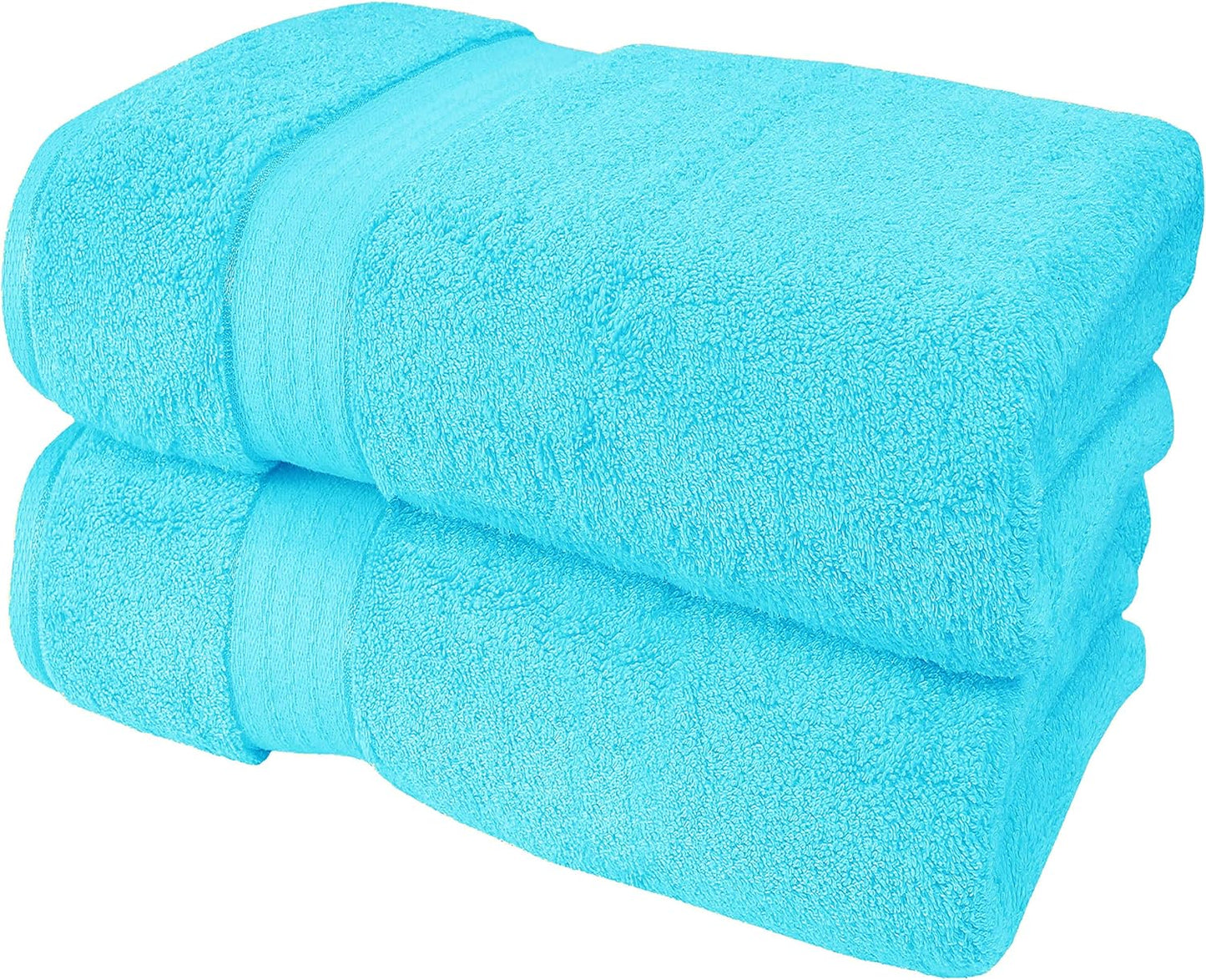 GLAMBURG Ultra Soft 8-Piece Towel Set - 100% Pure Ringspun Cotton, Contains 2 Oversized Bath Towels 27x54, 2 Hand Towels 16x28, 4 Wash Cloths 13x13 - Ideal for Everyday use, Hotel & Spa - Pink