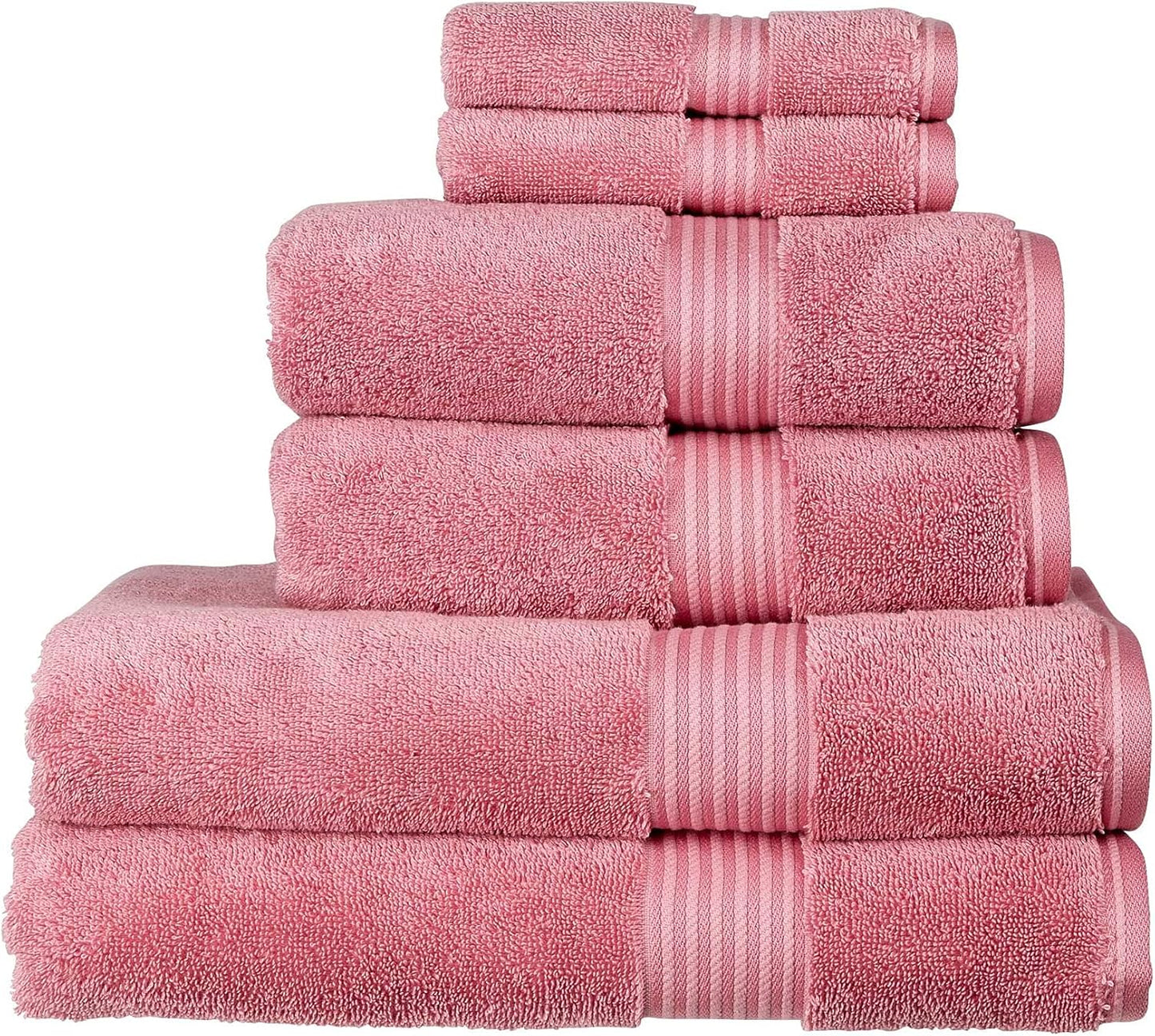 Christy Supreme Hygro 6 Piece Towel Set | Spruce Green | 100% Luxury Supima Cotton | Ultra Soft | Super Absorbent | 650GSM | 2 Bath Towels 2 Hand Towels 2 Face Cloths