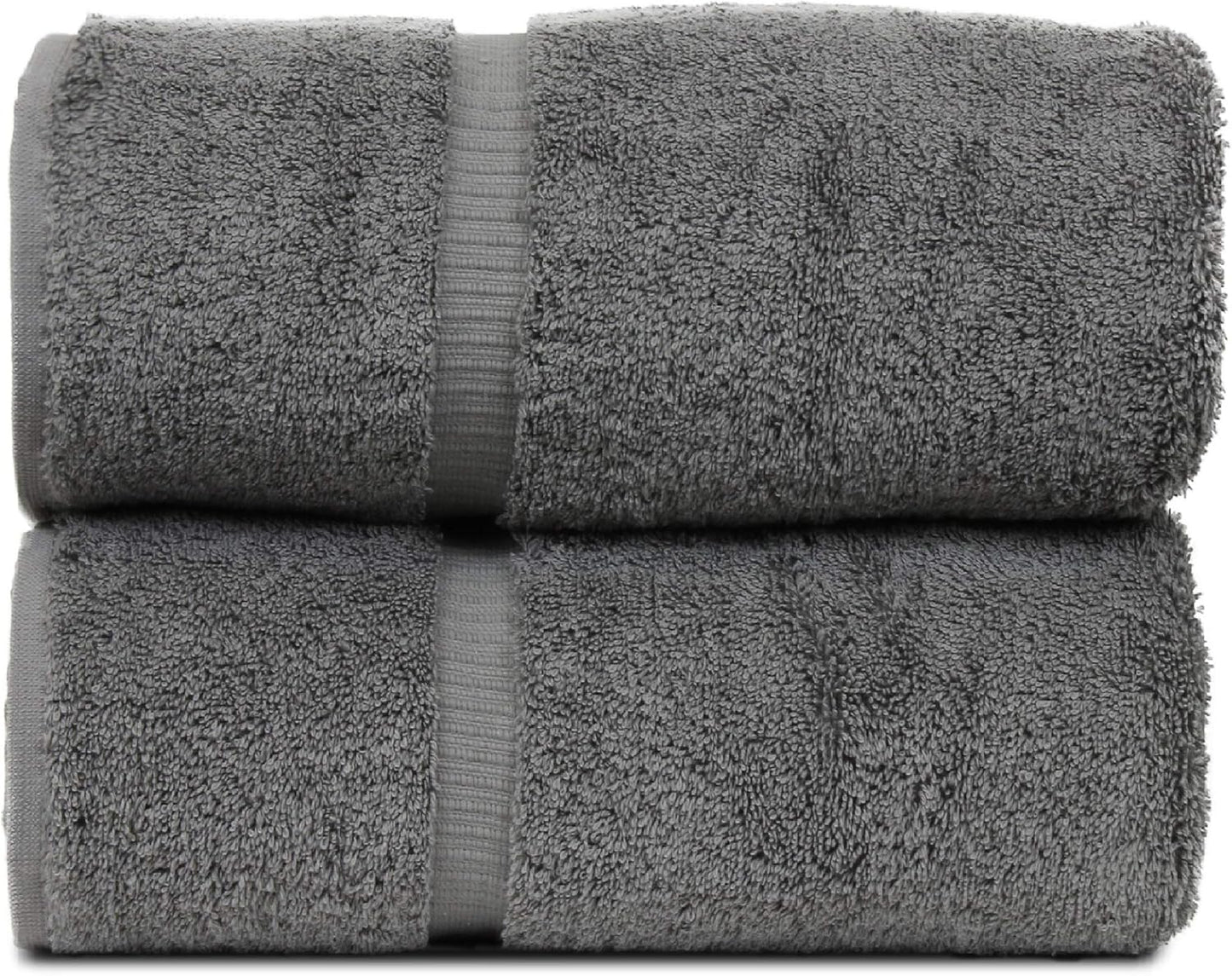 Luxury Hotel & Spa Quality, Quick Dry 100% Turkish Cotton, 700 GSM, Eco Friendly Towel, Bathroom and Kitchen Dobby Border Towels, 2-Bath Towel, 2-Hand Towel, 2-Washcloth (Bundle Set of 6, Moss)