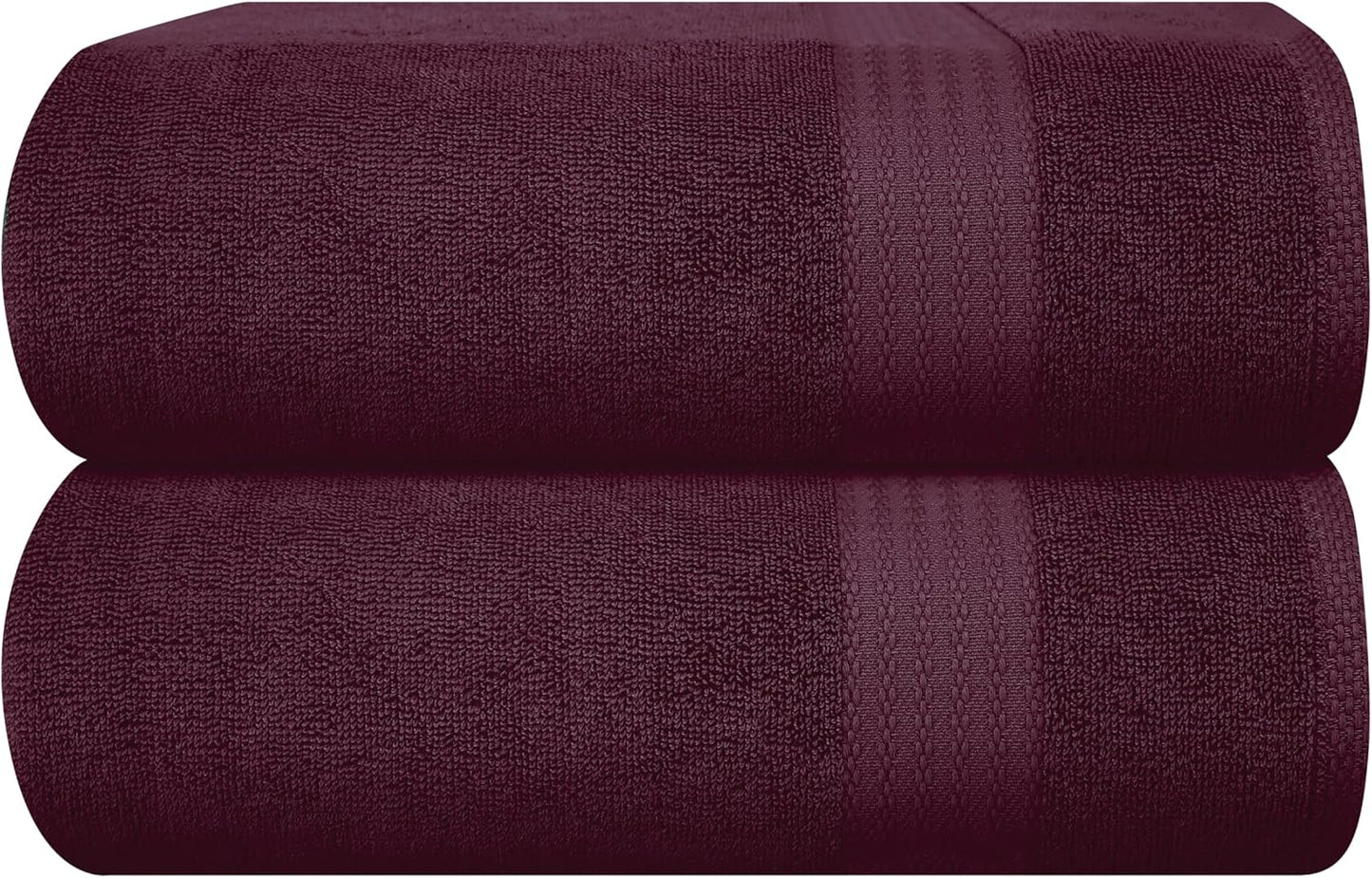 GLAMBURG Ultra Soft 8-Piece Towel Set - 100% Pure Ringspun Cotton, Contains 2 Oversized Bath Towels 27x54, 2 Hand Towels 16x28, 4 Wash Cloths 13x13 - Ideal for Everyday use, Hotel & Spa - Pink