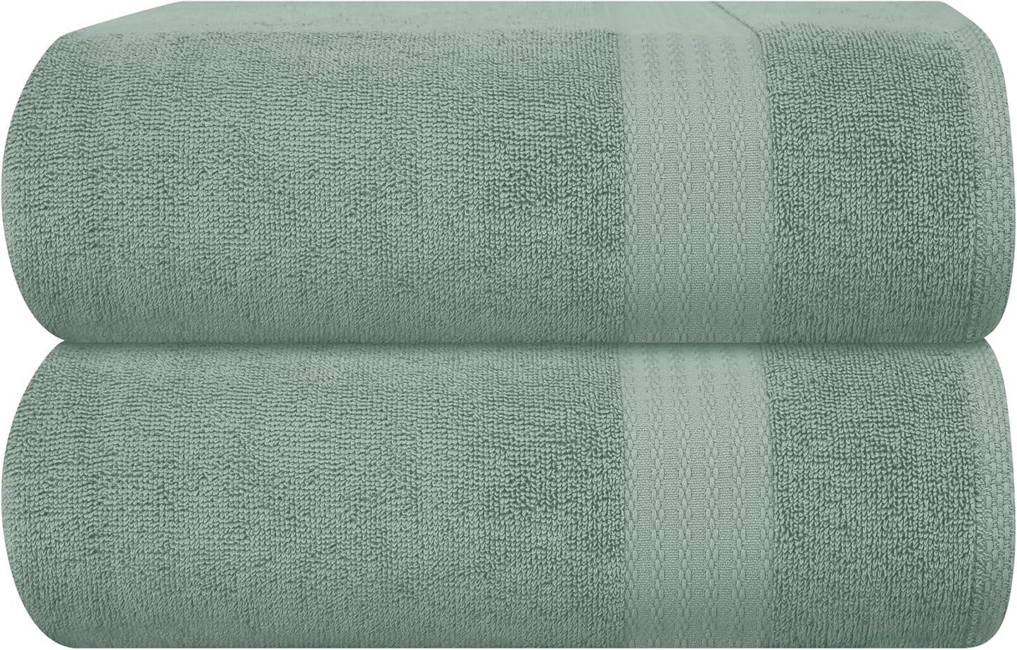 GLAMBURG Ultra Soft 8-Piece Towel Set - 100% Pure Ringspun Cotton, Contains 2 Oversized Bath Towels 27x54, 2 Hand Towels 16x28, 4 Wash Cloths 13x13 - Ideal for Everyday use, Hotel & Spa - Pink