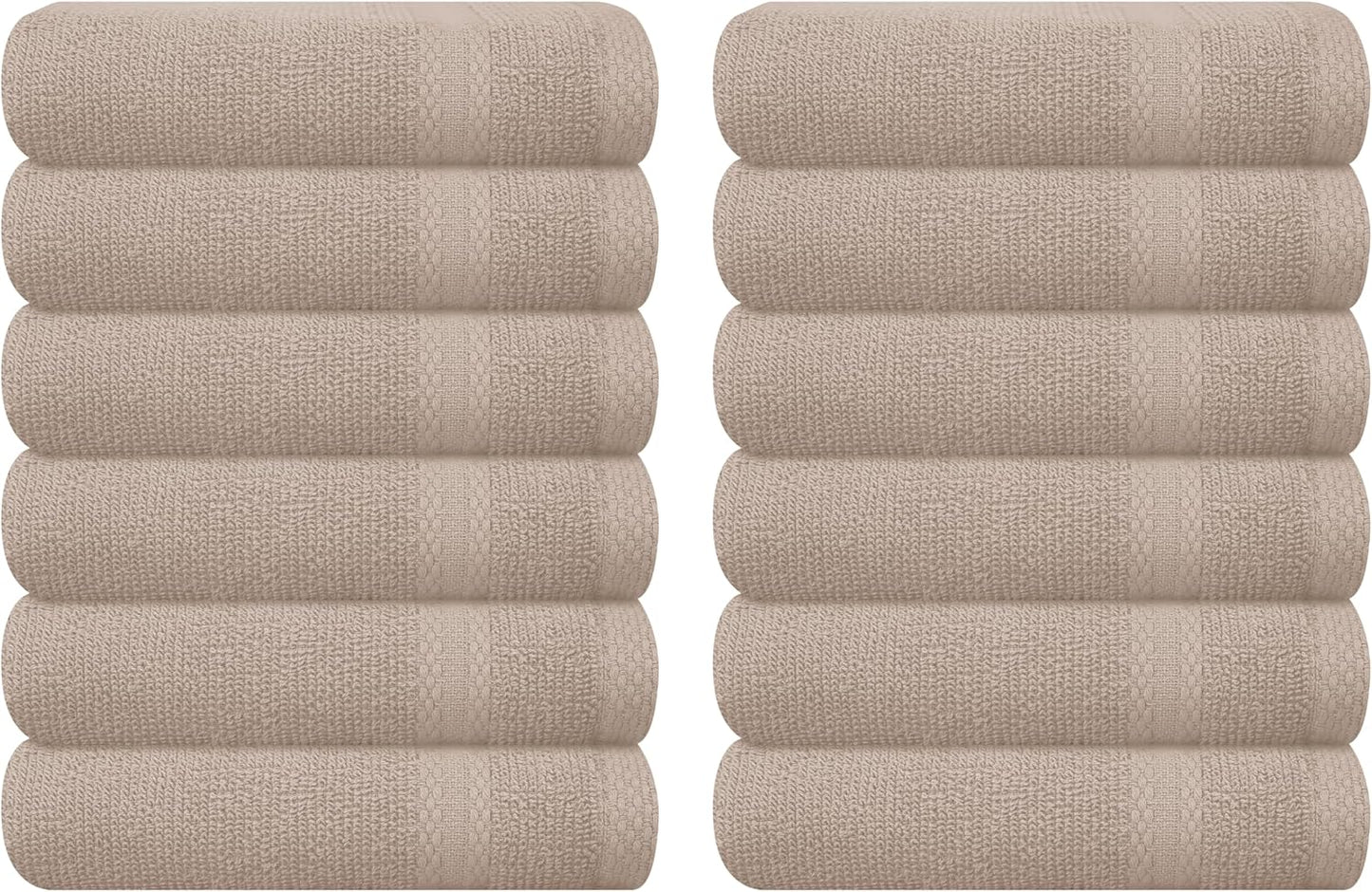 GLAMBURG Ultra Soft 8-Piece Towel Set - 100% Pure Ringspun Cotton, Contains 2 Oversized Bath Towels 27x54, 2 Hand Towels 16x28, 4 Wash Cloths 13x13 - Ideal for Everyday use, Hotel & Spa - Pink