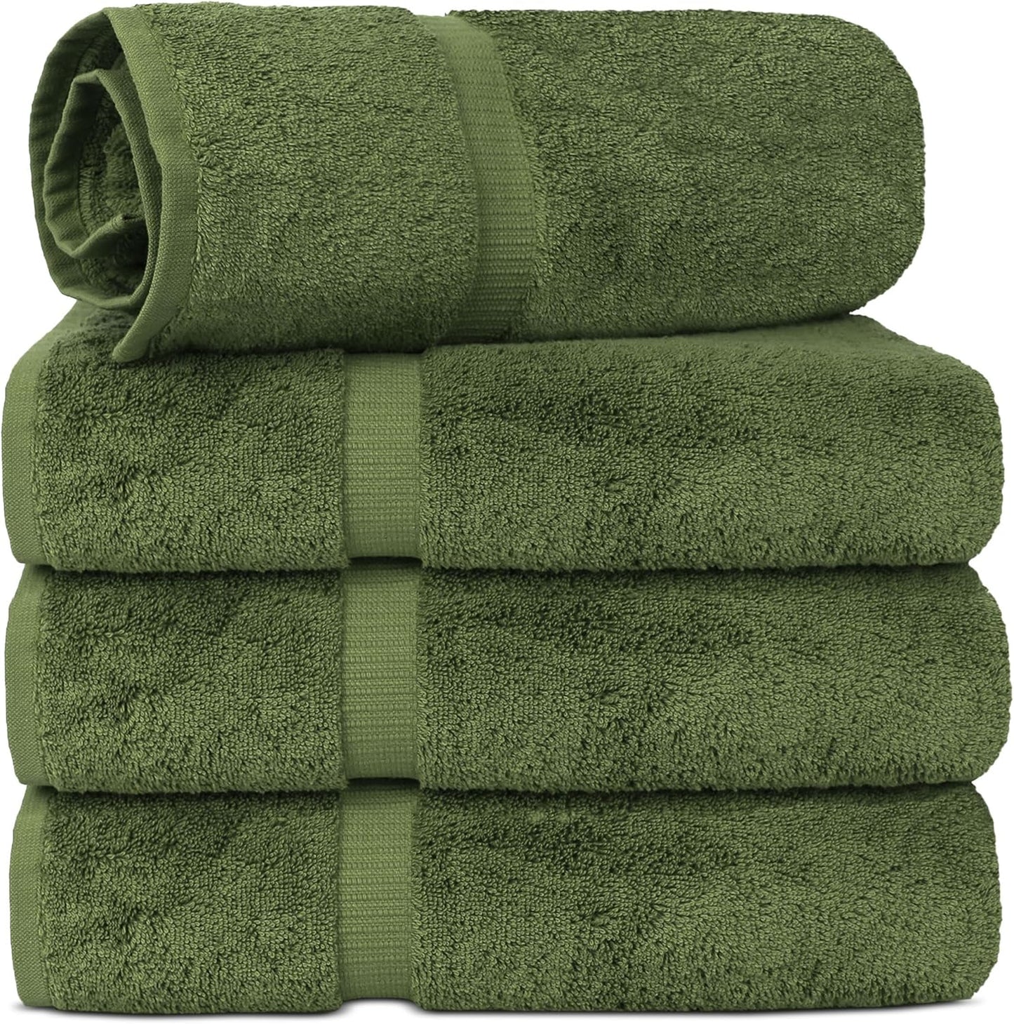 Chakir Turkish Linens Luxury Spa and Hotel Quality Premium Cotton 6-Piece Towel Set (2 x Bath Towels, 2 x Hand Towels, 2 x Washcloths)