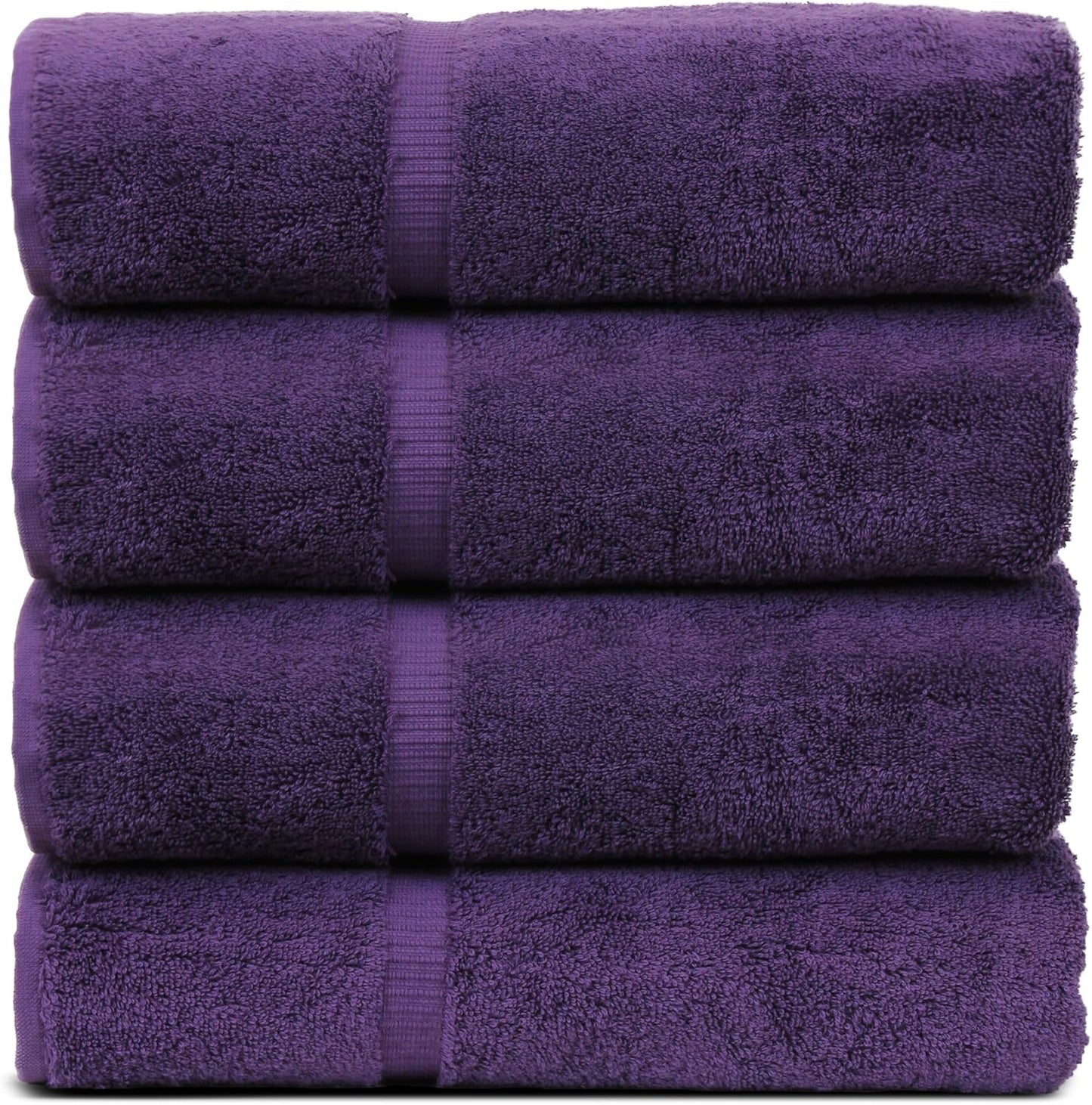 Luxury Hotel & Spa Quality, Quick Dry 100% Turkish Cotton, 700 GSM, Eco Friendly Towel, Bathroom and Kitchen Dobby Border Towels, 2-Bath Towel, 2-Hand Towel, 2-Washcloth (Bundle Set of 6, Moss)