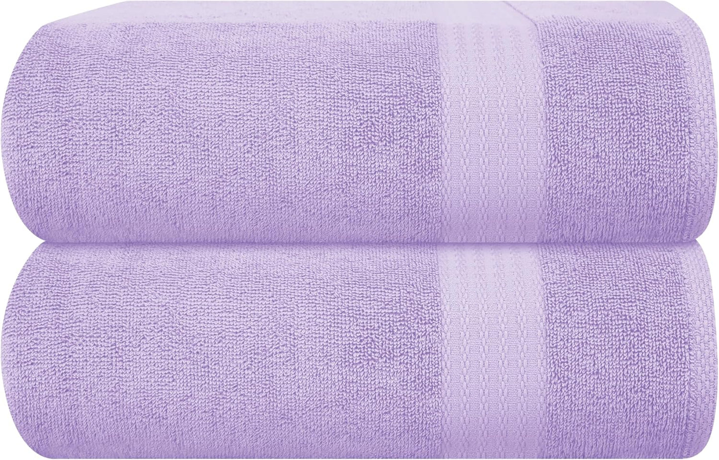 GLAMBURG Ultra Soft 8-Piece Towel Set - 100% Pure Ringspun Cotton, Contains 2 Oversized Bath Towels 27x54, 2 Hand Towels 16x28, 4 Wash Cloths 13x13 - Ideal for Everyday use, Hotel & Spa - Pink